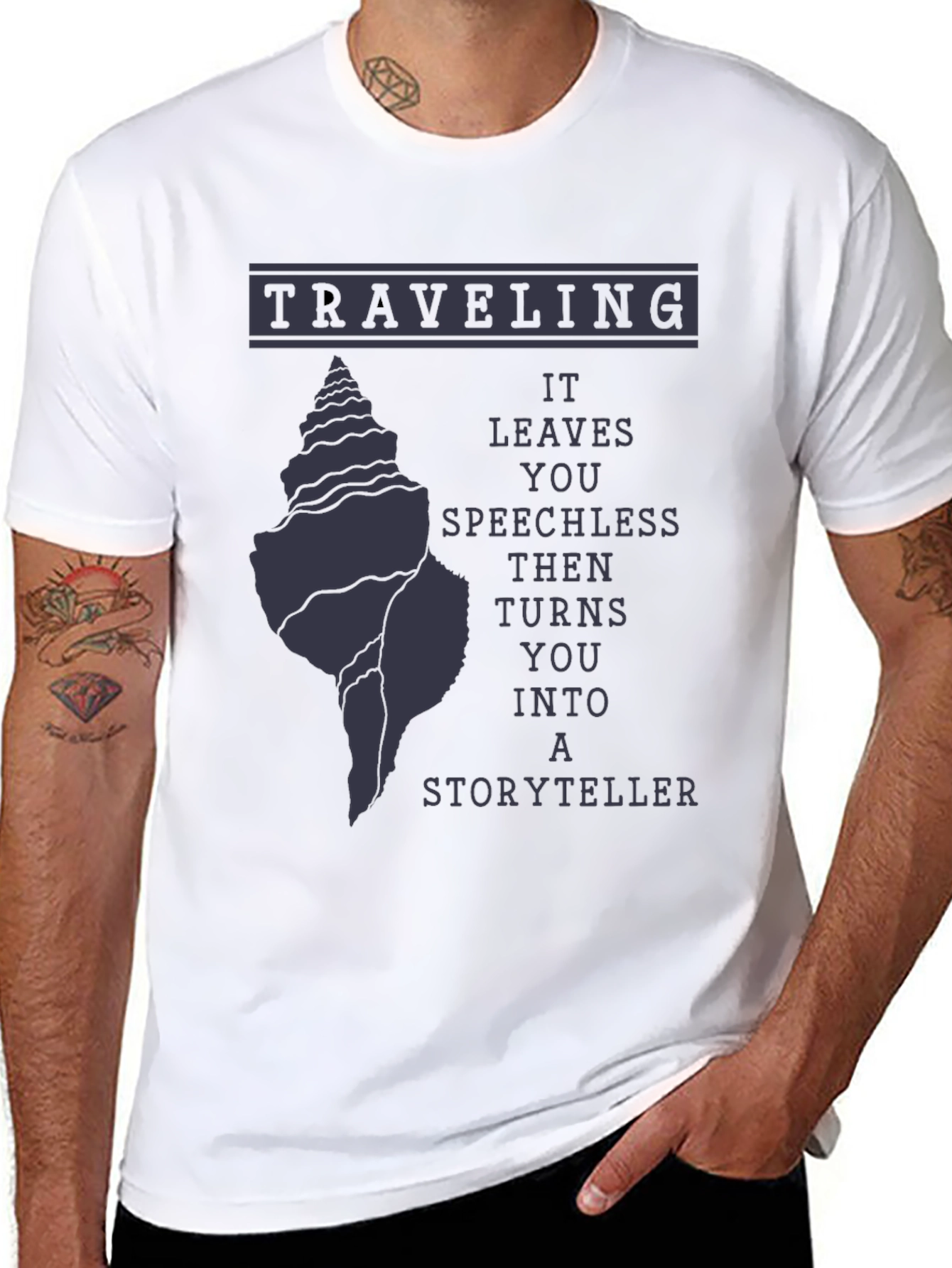Traveling Storyteller Graphic Tee - Black