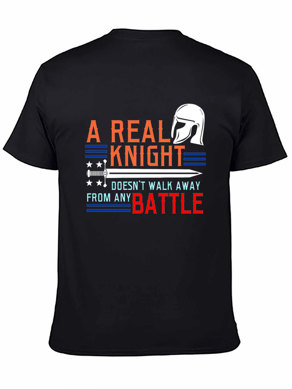 A Real Knight Mens Graphic T-Shirt