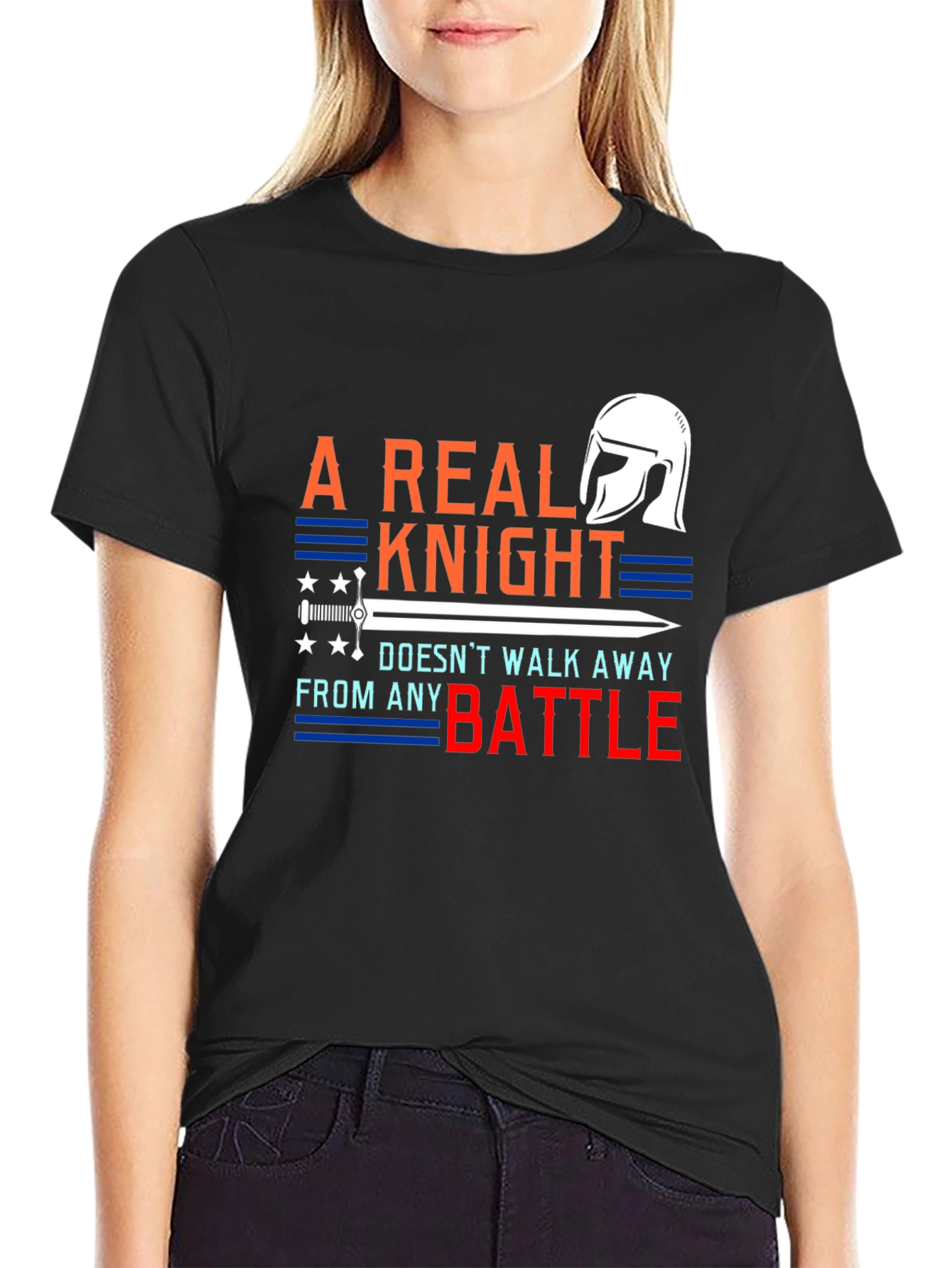 A Real Knight Mens Graphic T-Shirt