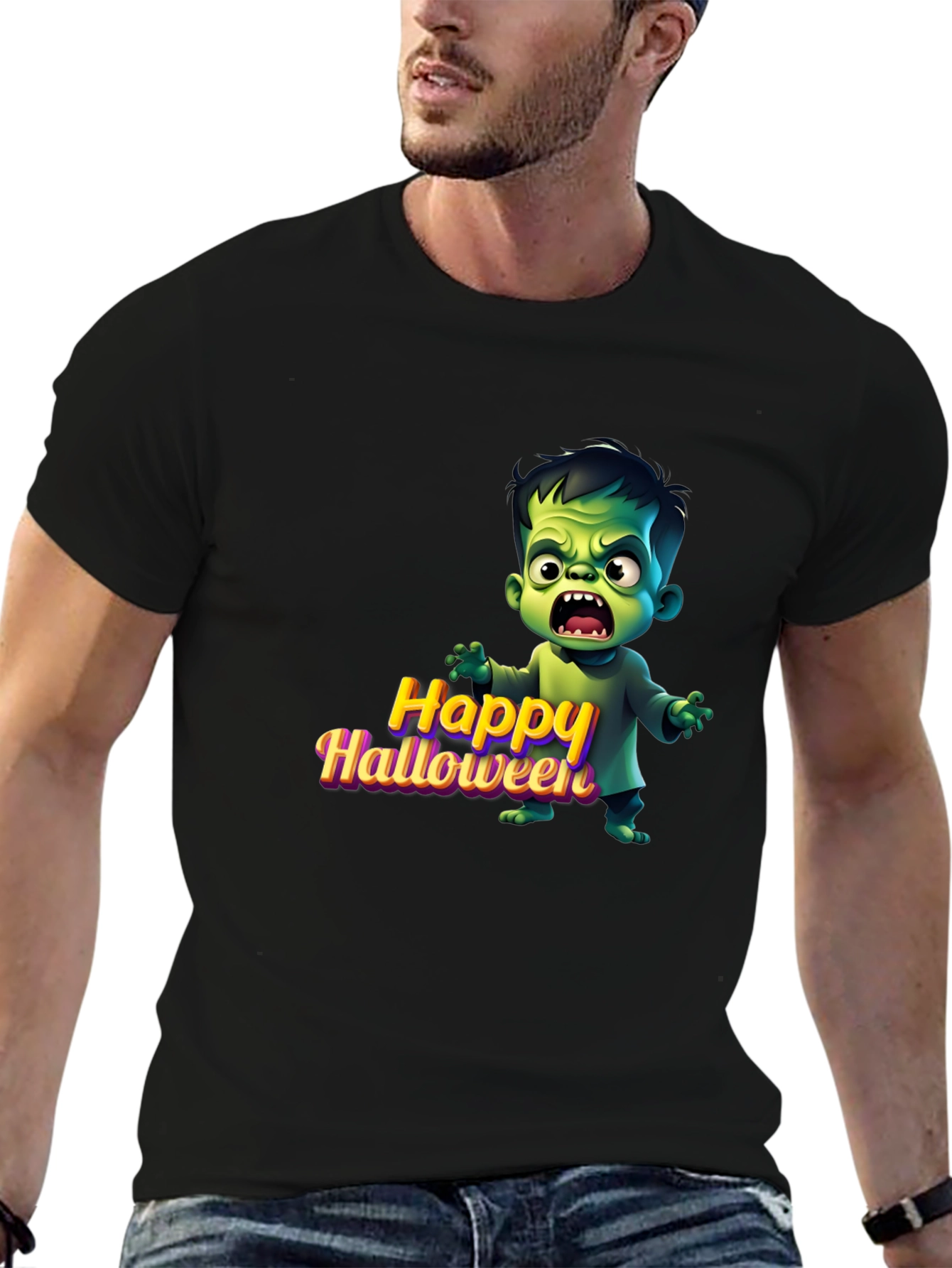 Happy Halloween Monster Graphic Tee