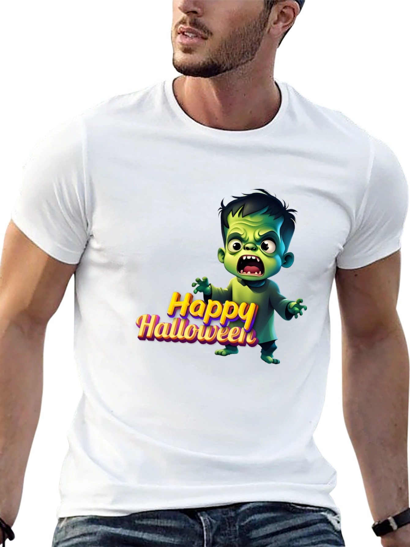 Happy Halloween Monster Graphic Tee