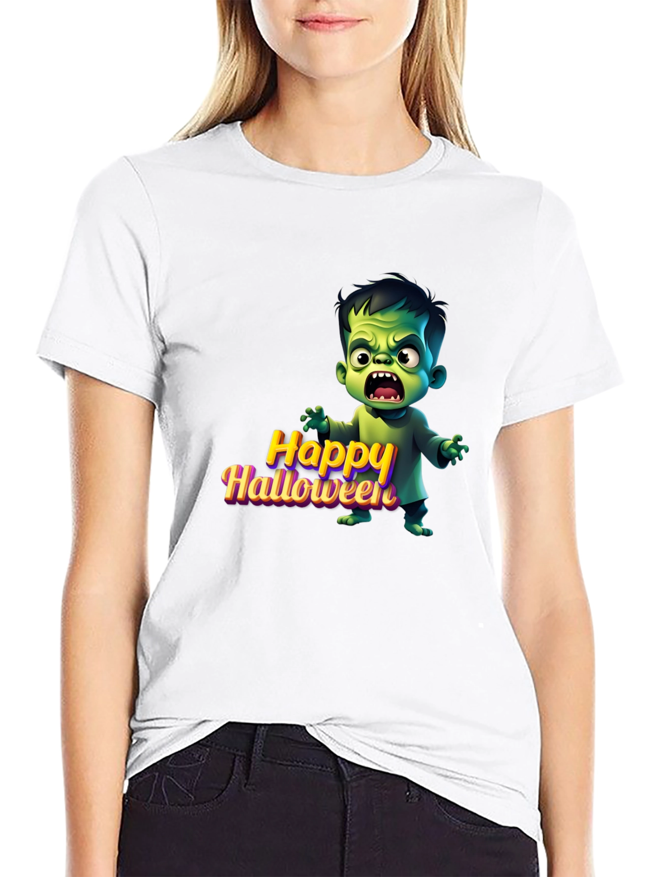 Happy Halloween Monster Graphic Tee