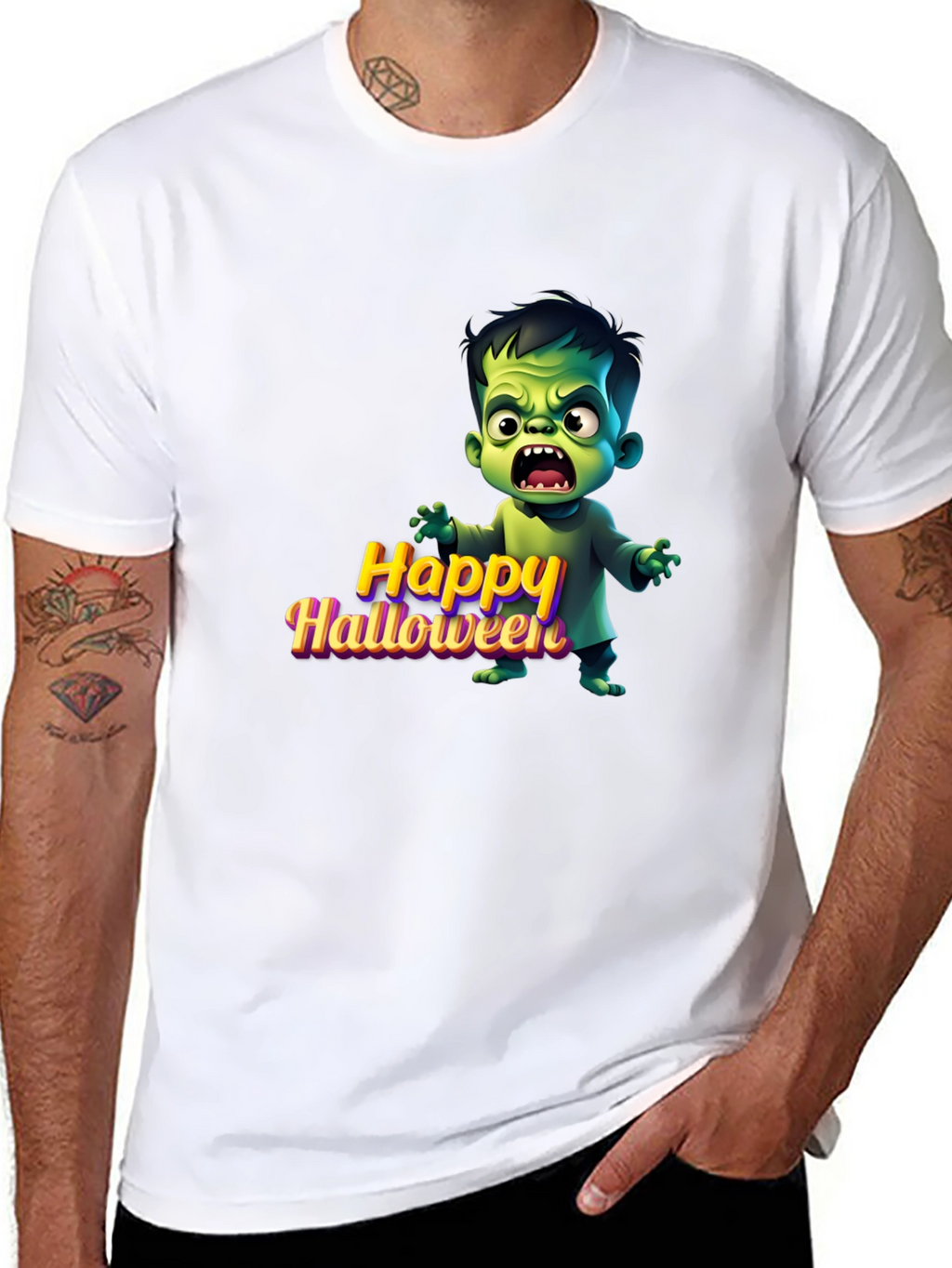 Happy Halloween Monster Graphic Tee