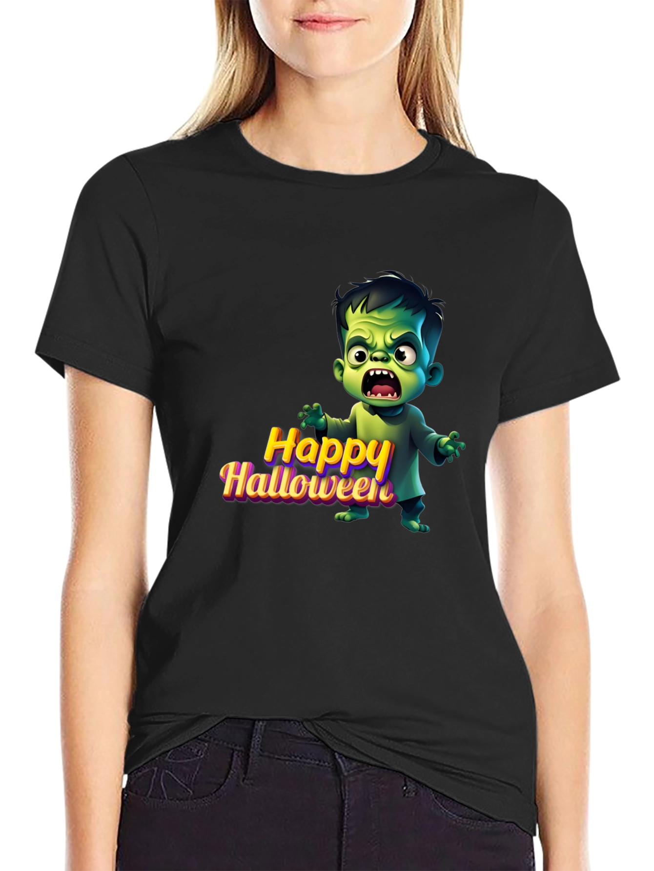 Happy Halloween Monster Graphic Tee