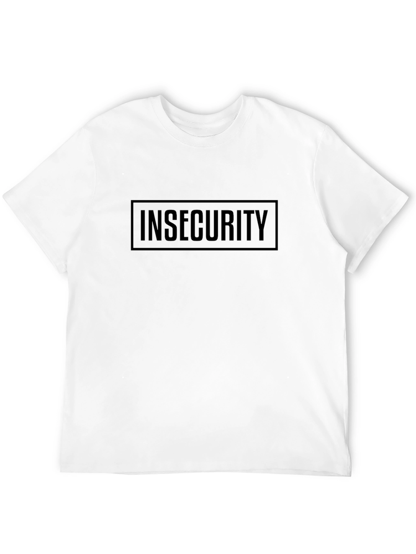 Insecurity Graphic Tee - Black Cotton T-Shirt