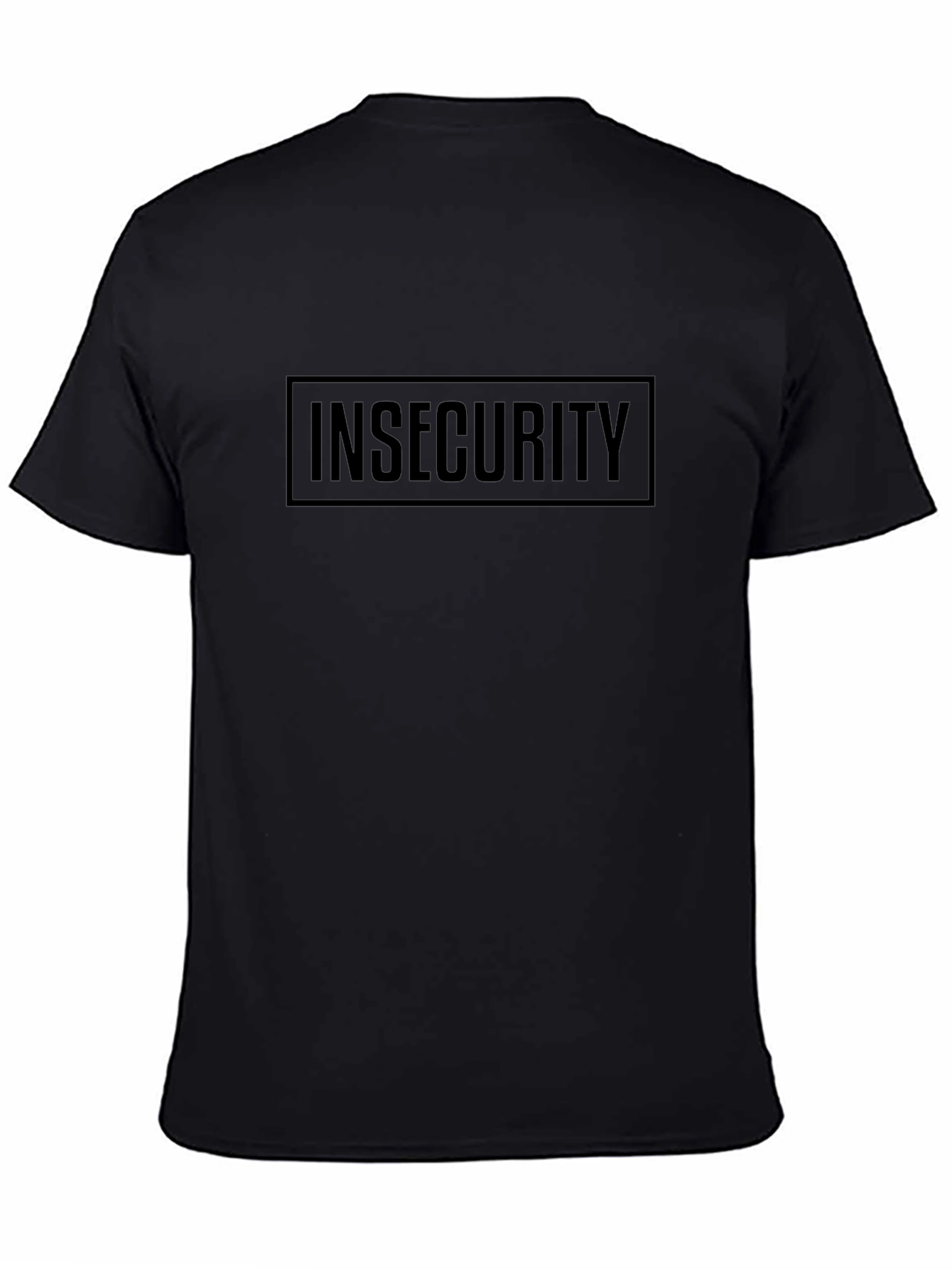 Insecurity Graphic Tee - Black Cotton T-Shirt