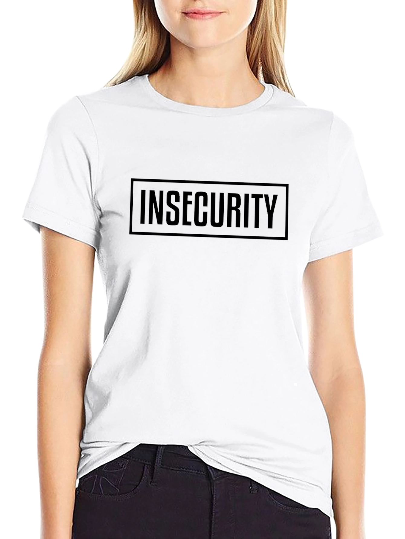 Insecurity Graphic Tee - Black Cotton T-Shirt