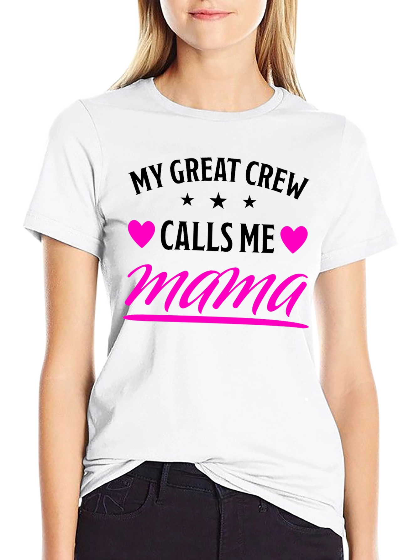 My Great Crew Calls Me Mama Graphic Tee