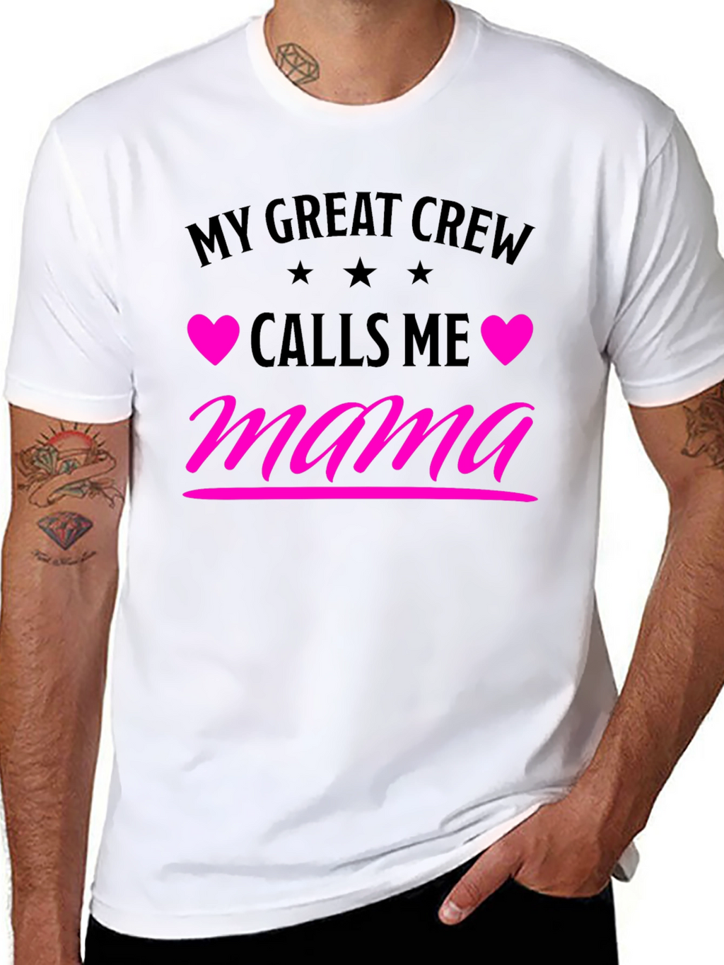 My Great Crew Calls Me Mama Graphic Tee