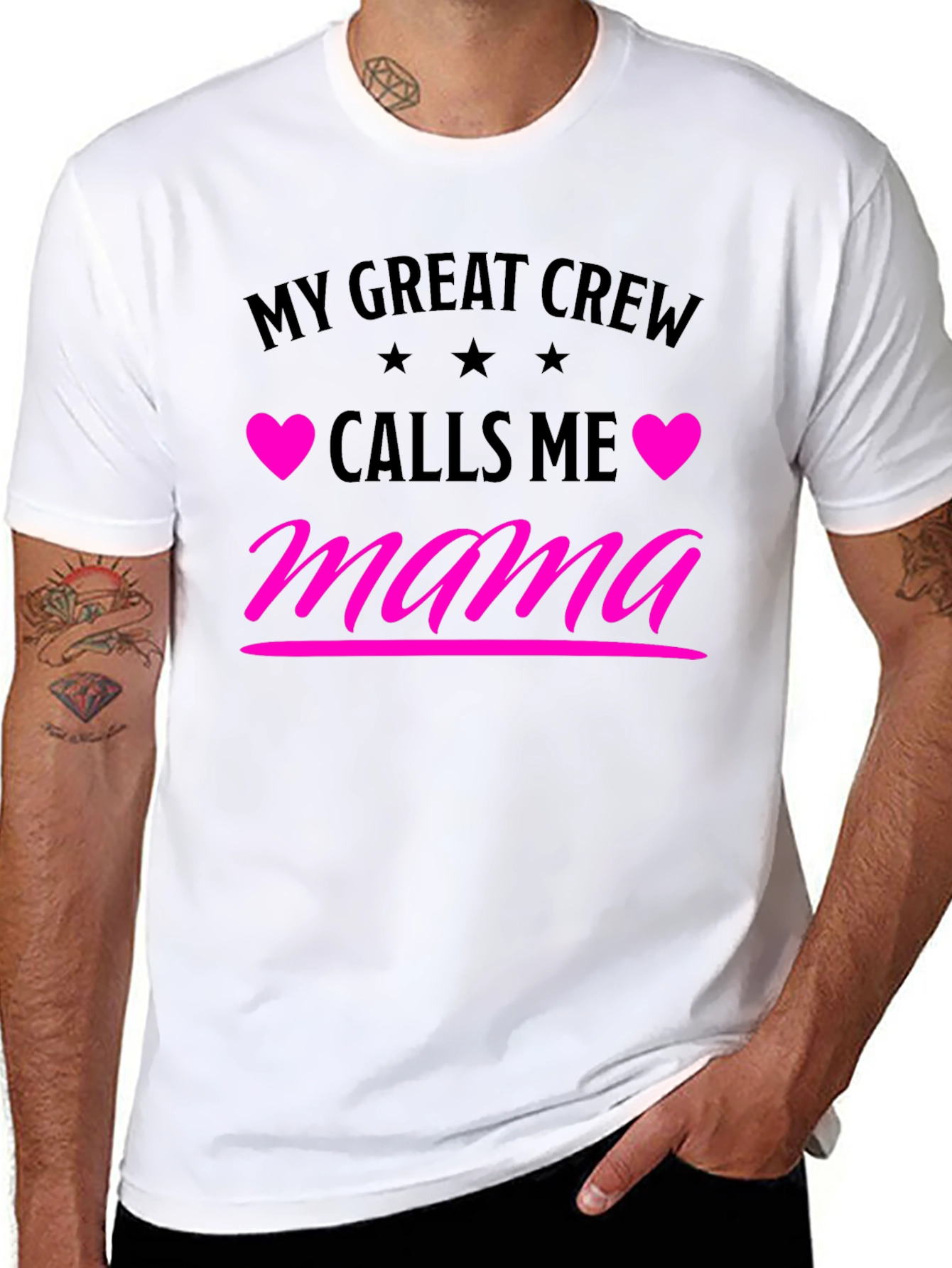 My Great Crew Calls Me Mama Graphic Tee