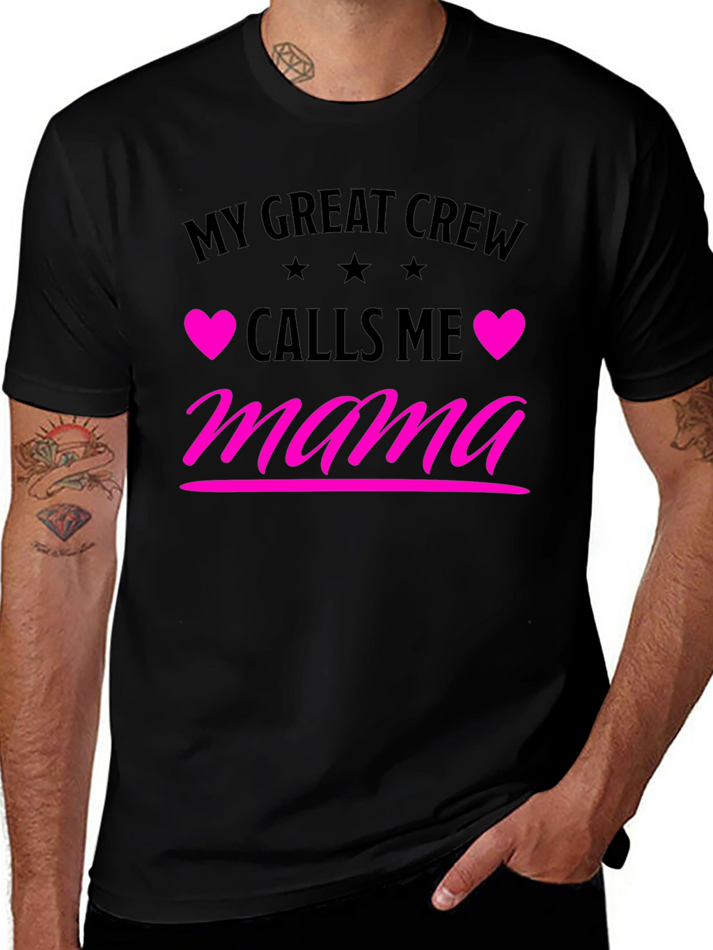 My Great Crew Calls Me Mama Graphic Tee