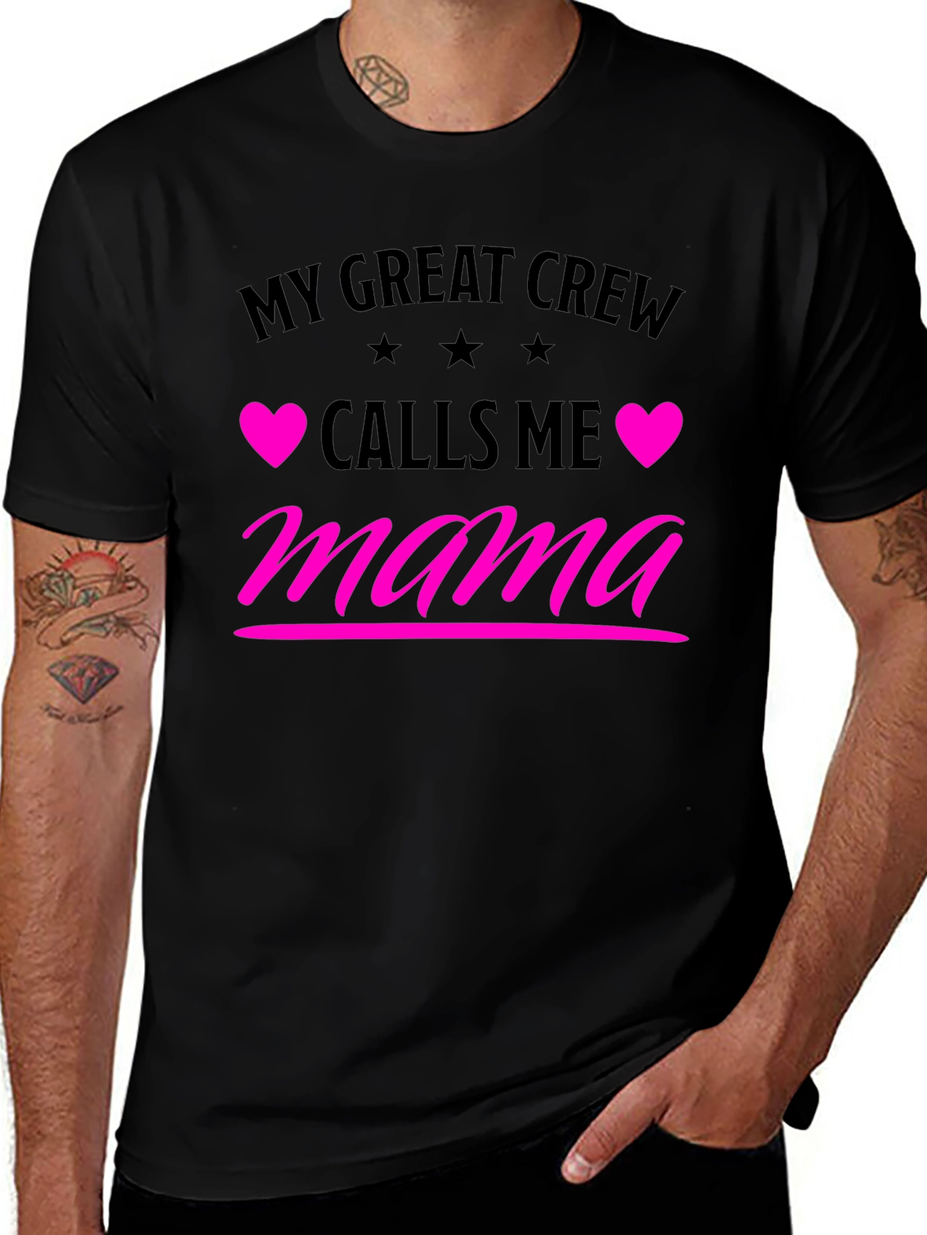 My Great Crew Calls Me Mama Graphic Tee