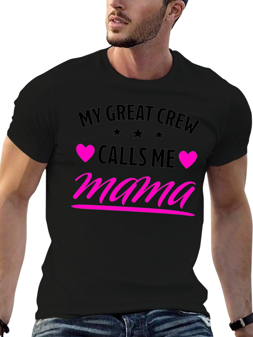 My Great Crew Calls Me Mama Graphic Tee