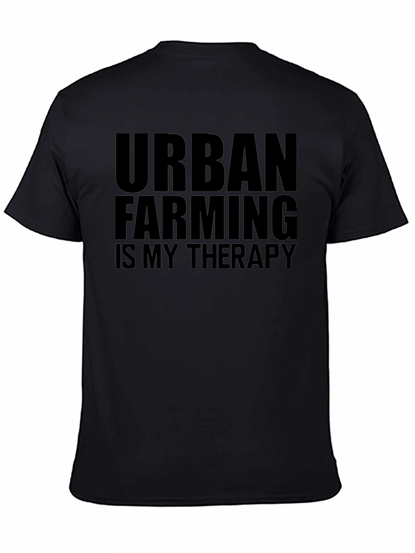 Urban Farming Therapy T-Shirt - Black