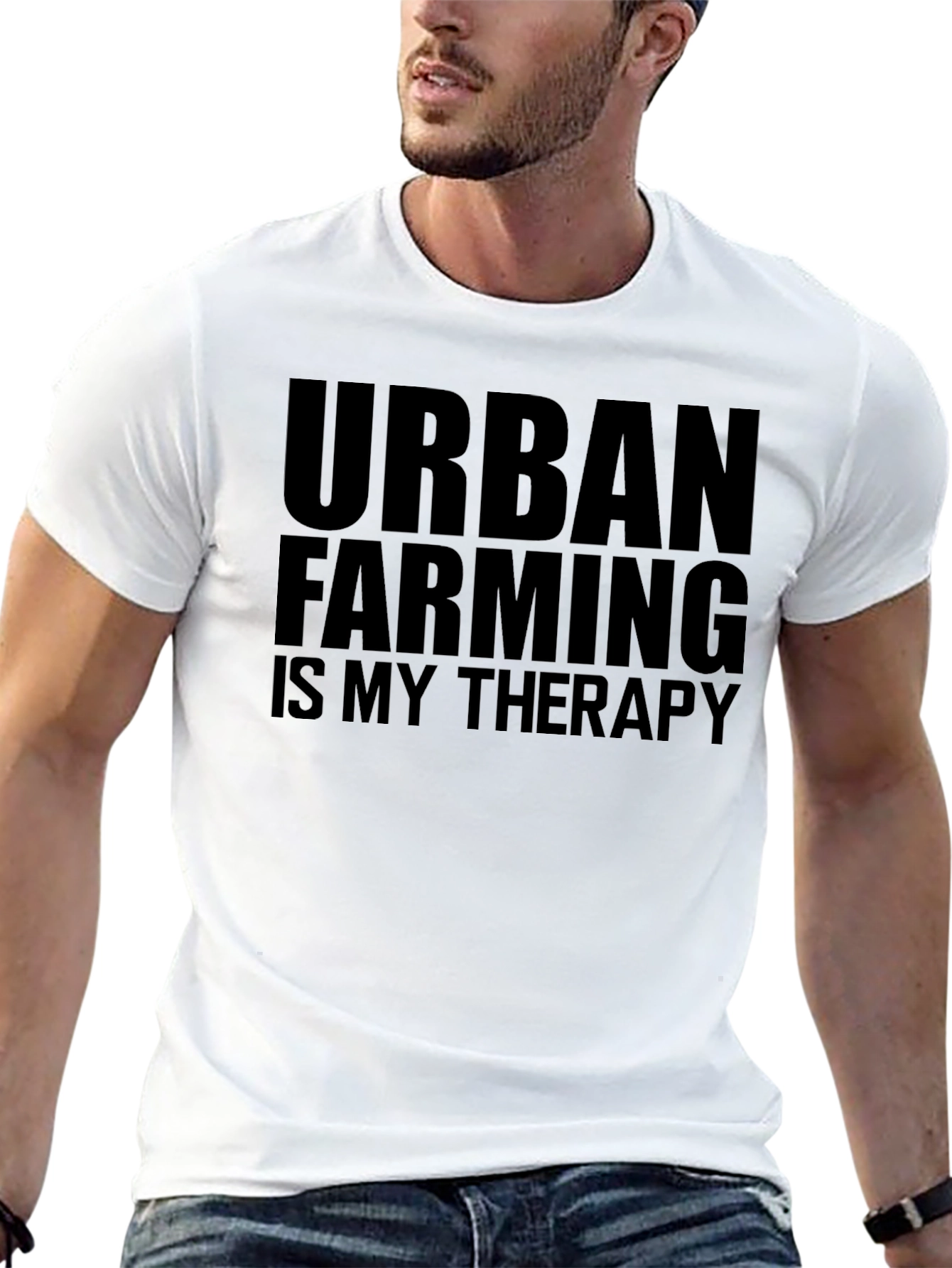 Urban Farming Therapy T-Shirt - Black
