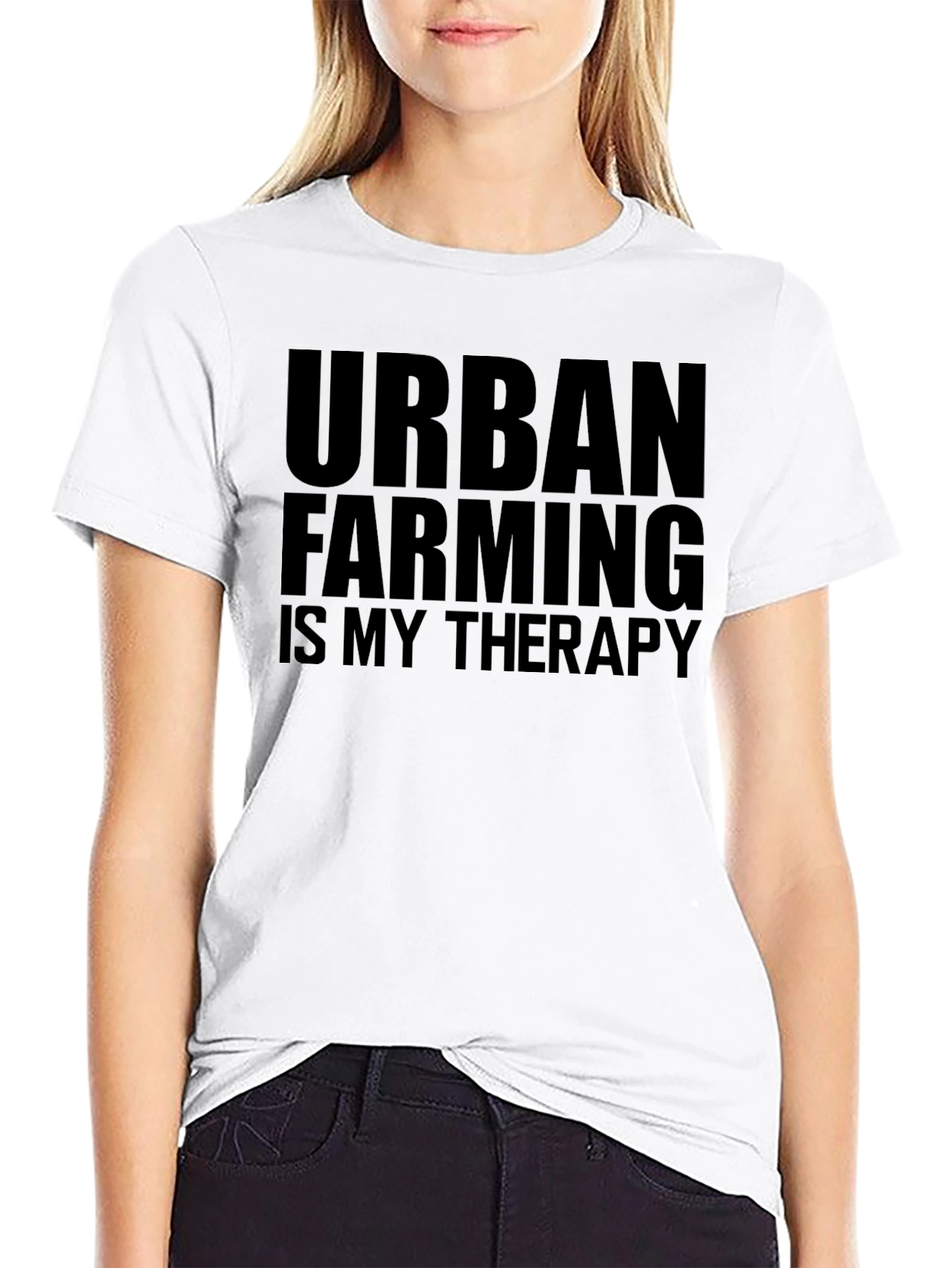 Urban Farming Therapy T-Shirt - Black