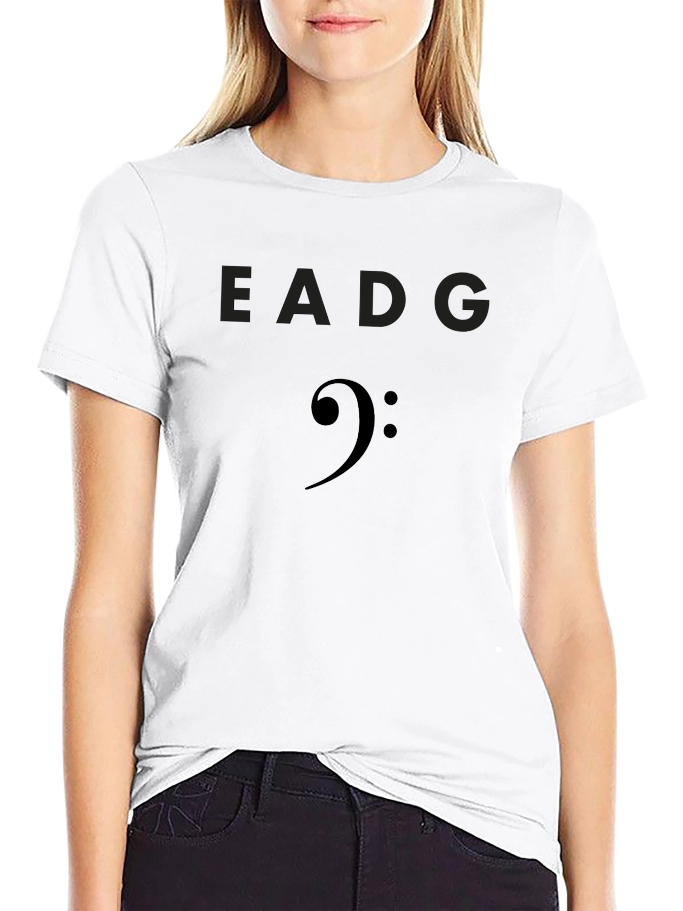 Bass Guitar Strings T-Shirt EADG Music Tee