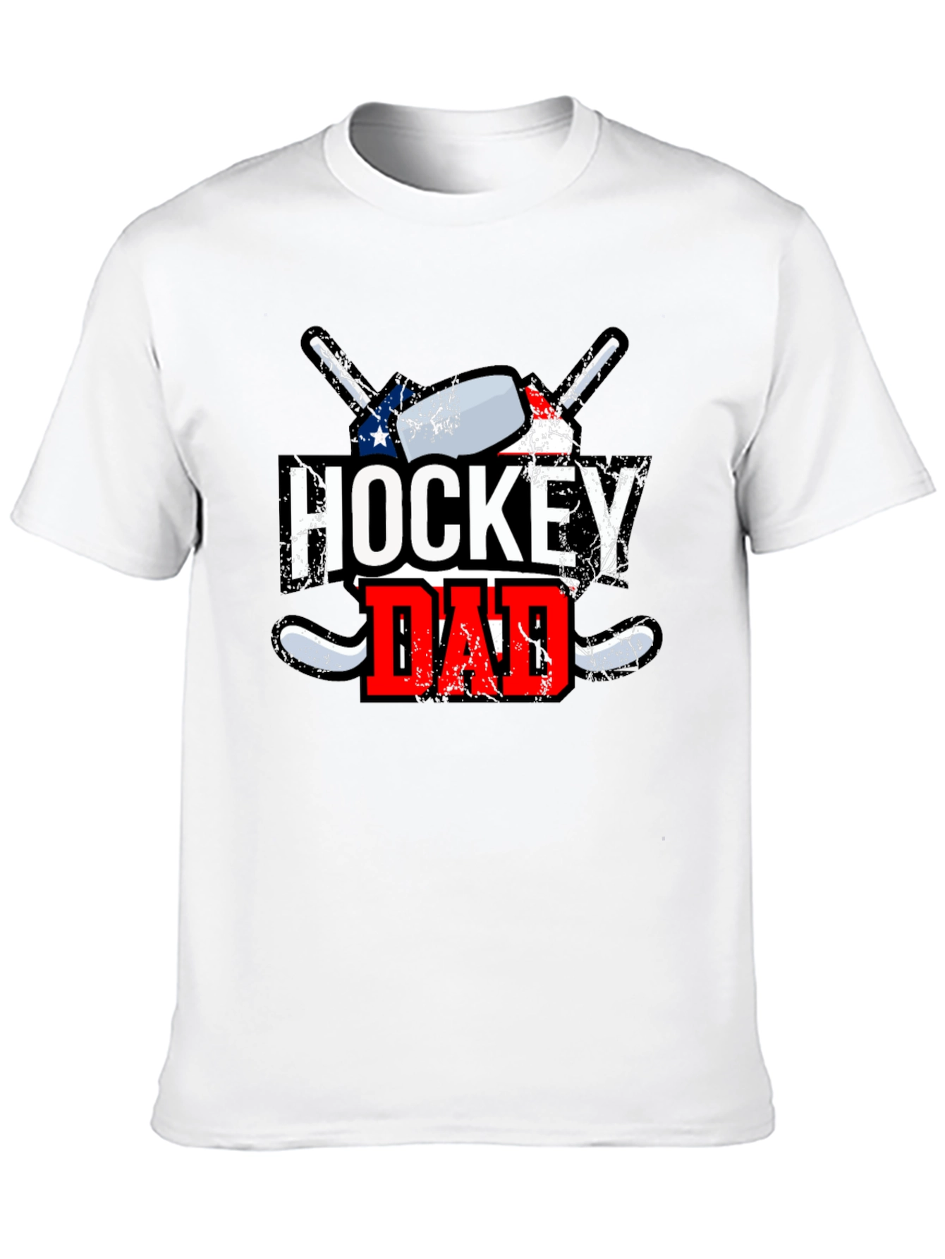 Hockey Dad Graphic Tee - Black