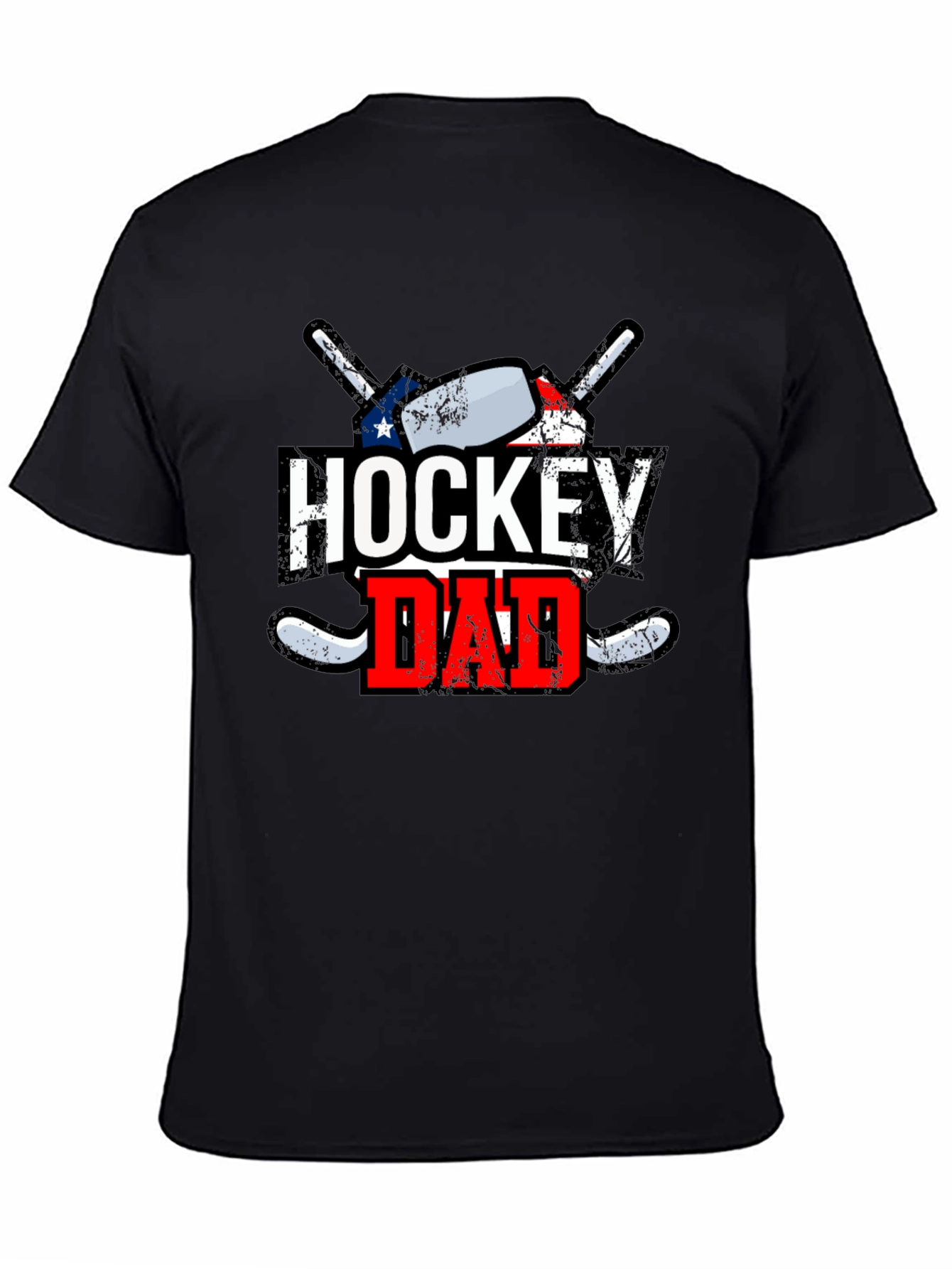 Hockey Dad Graphic Tee - Black