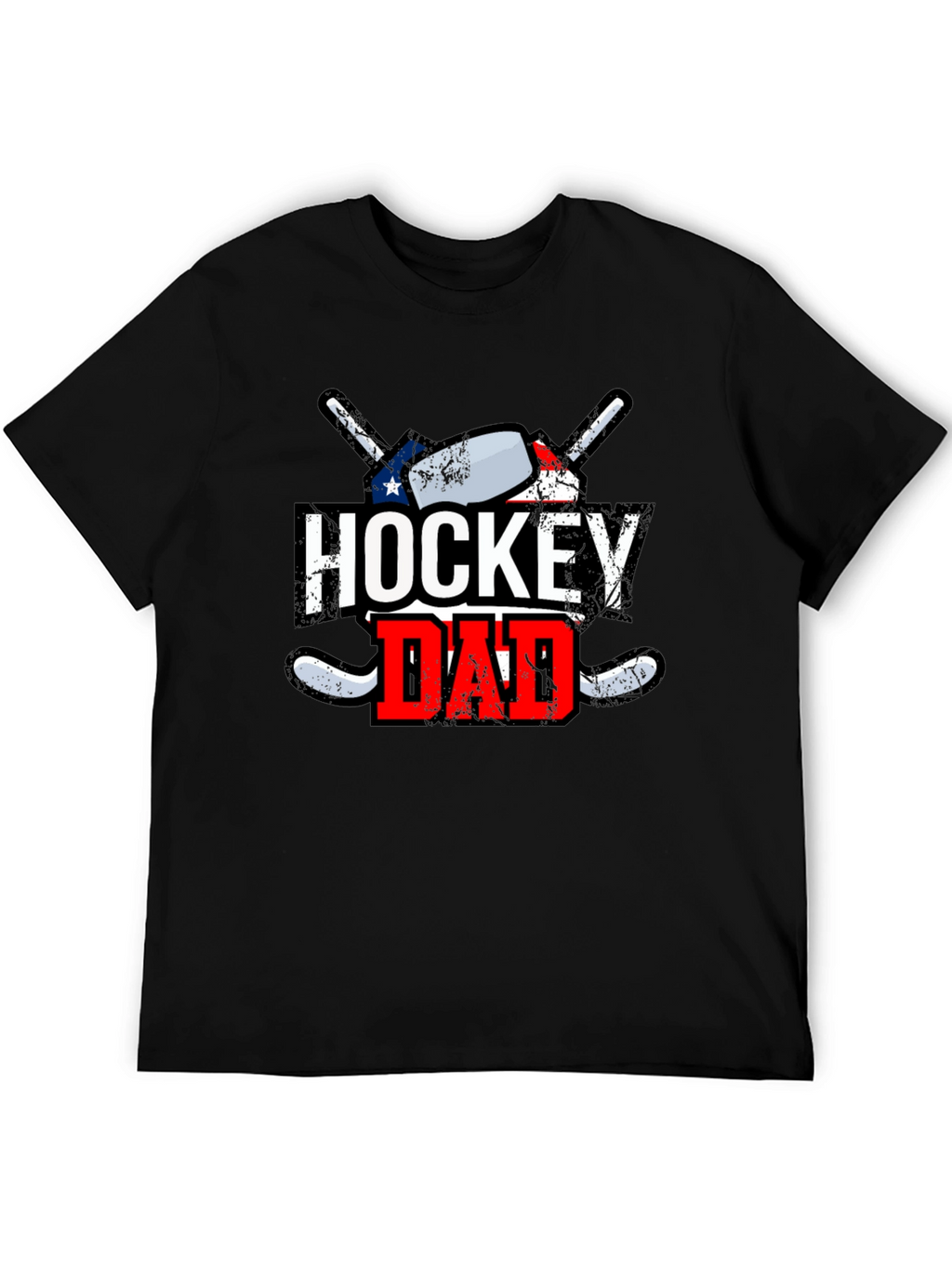 Hockey Dad Graphic Tee - Black