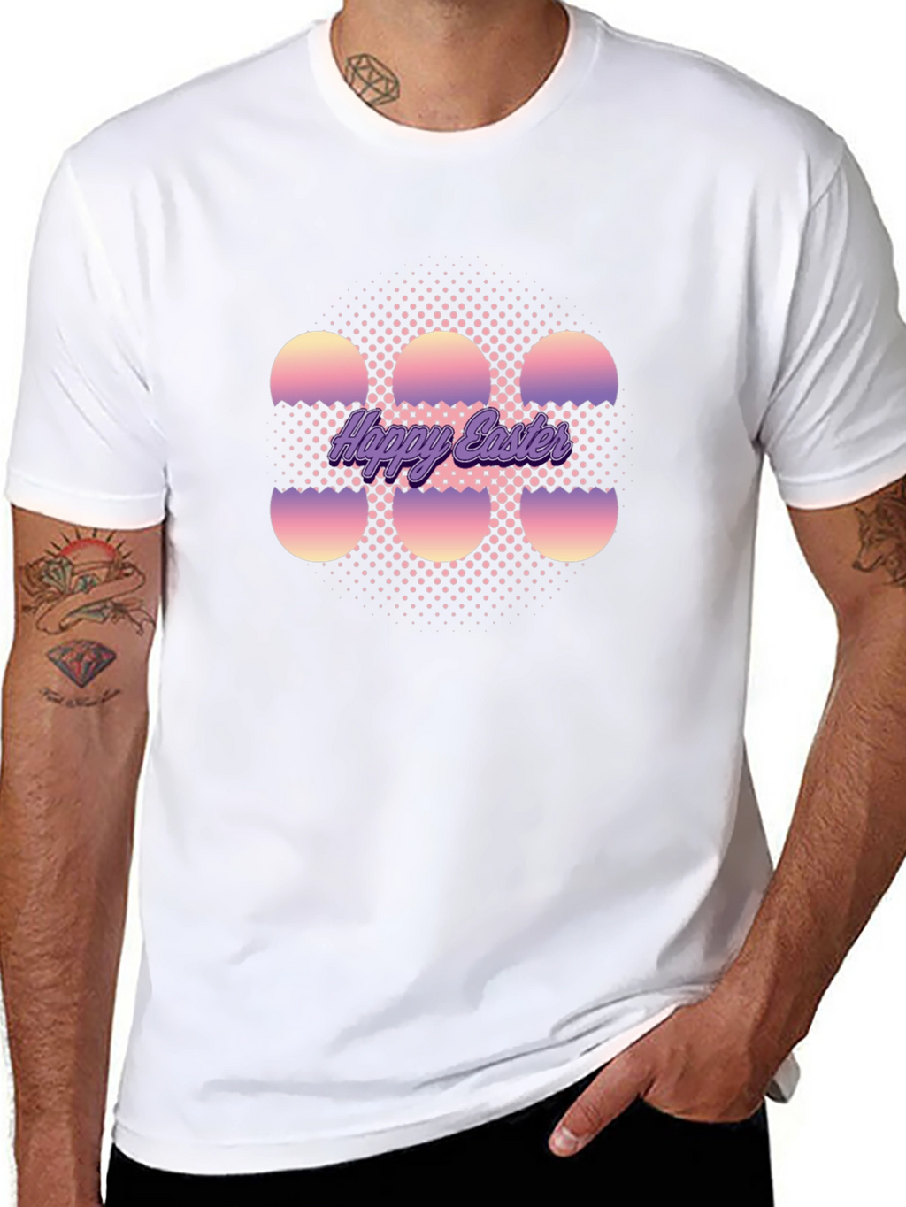 Happy Easter Egg Graphic T-Shirt