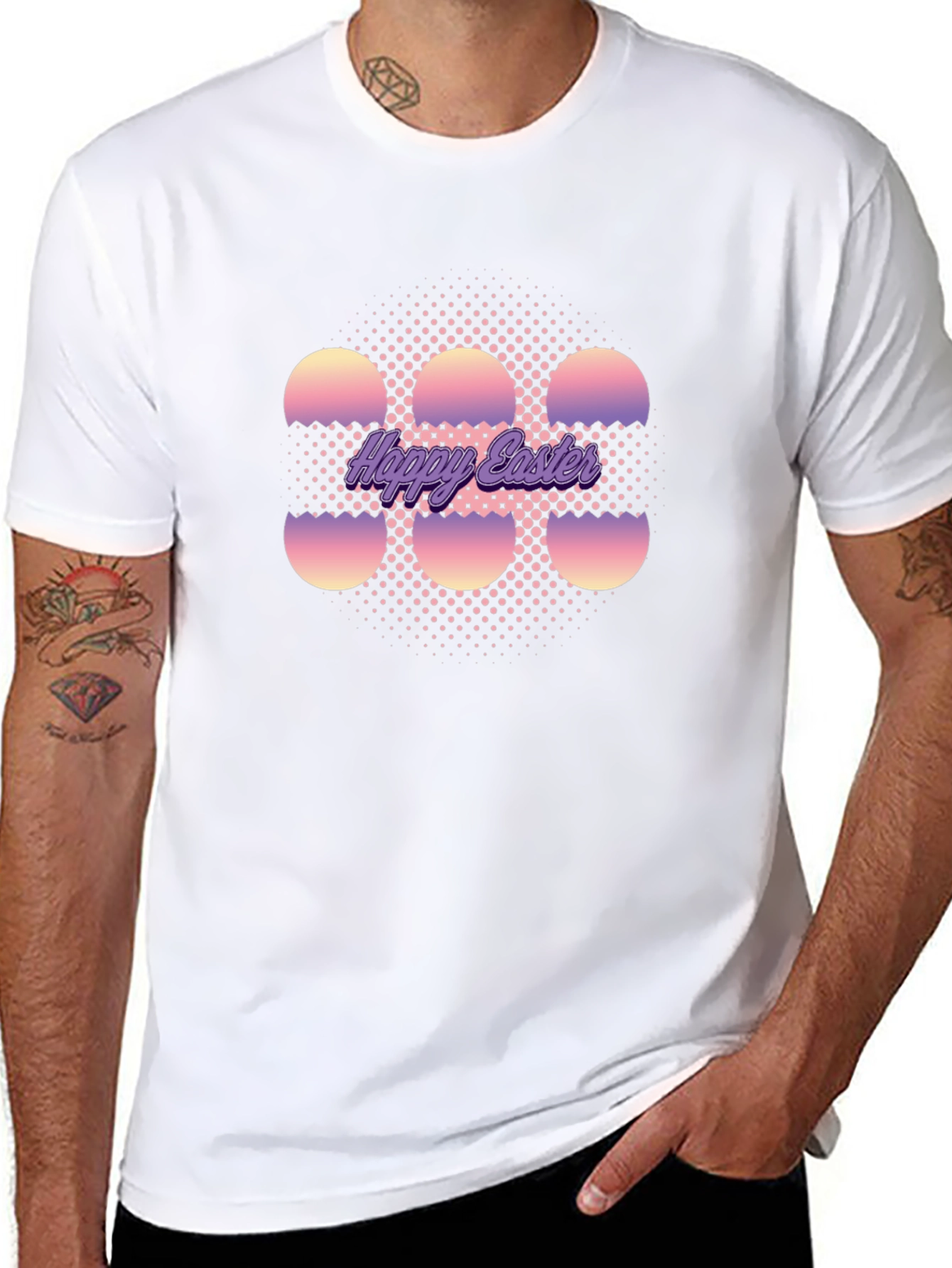 Happy Easter Egg Graphic T-Shirt