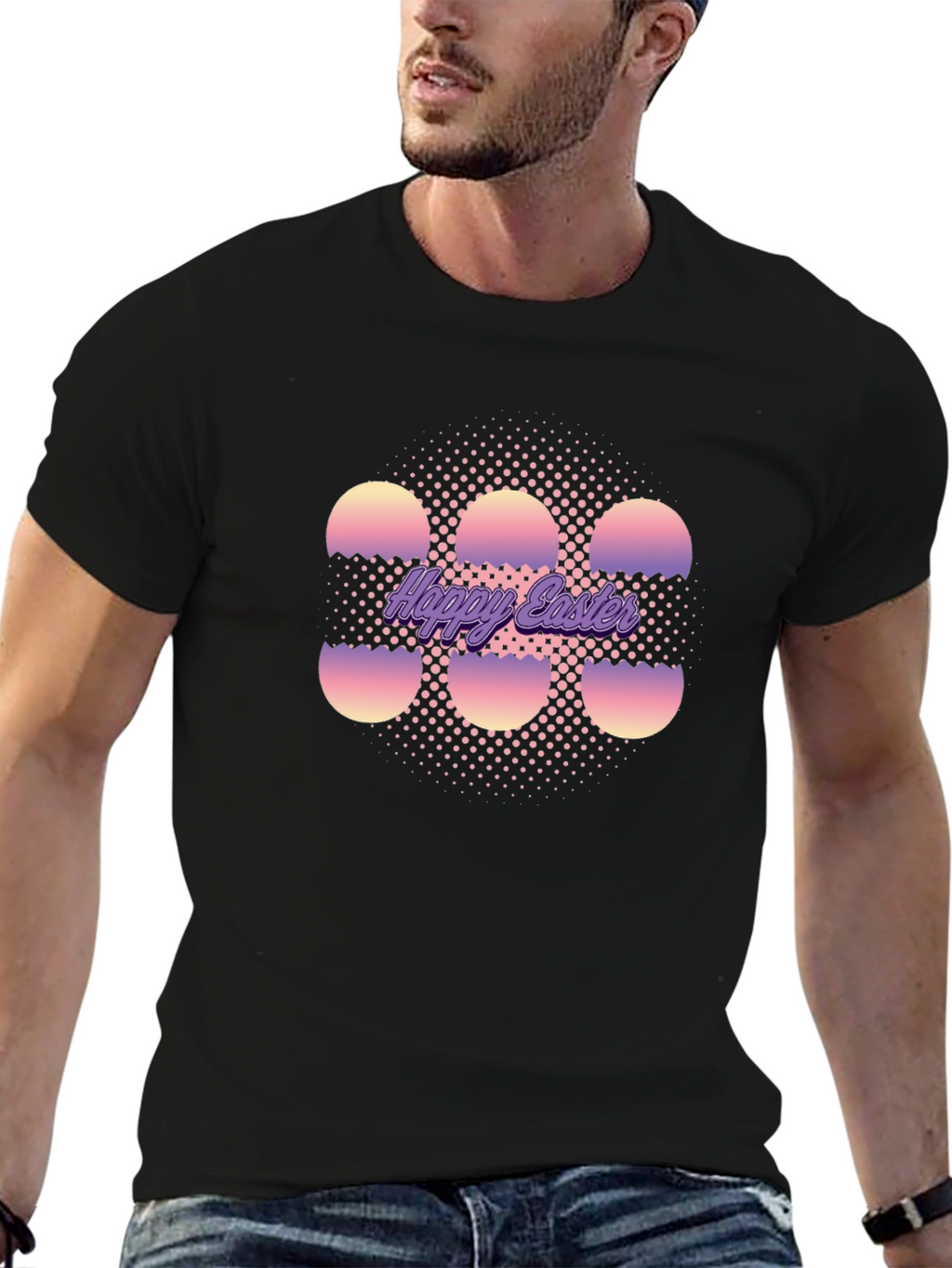 Happy Easter Egg Graphic T-Shirt
