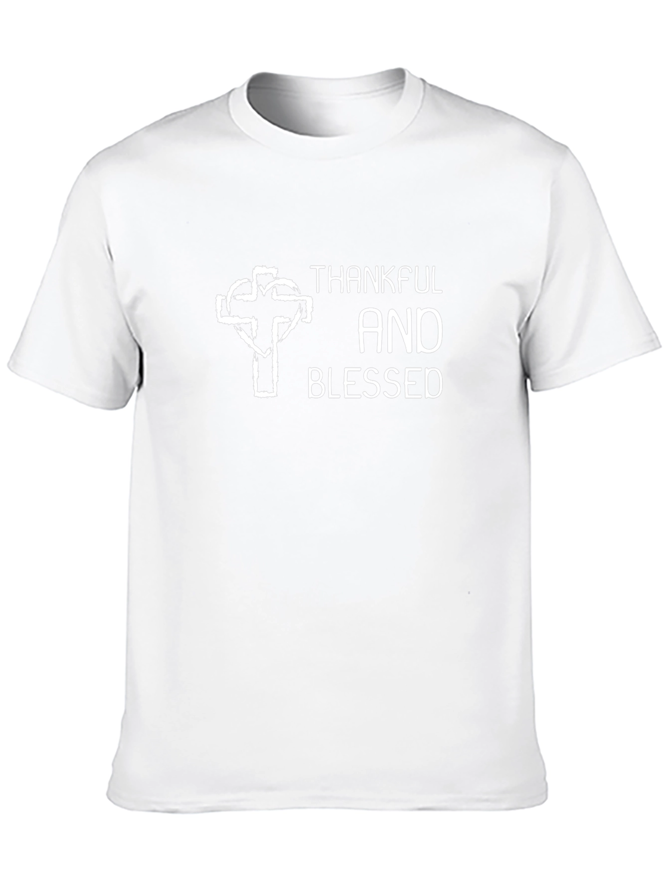 Thankful and Blessed Black T-Shirt