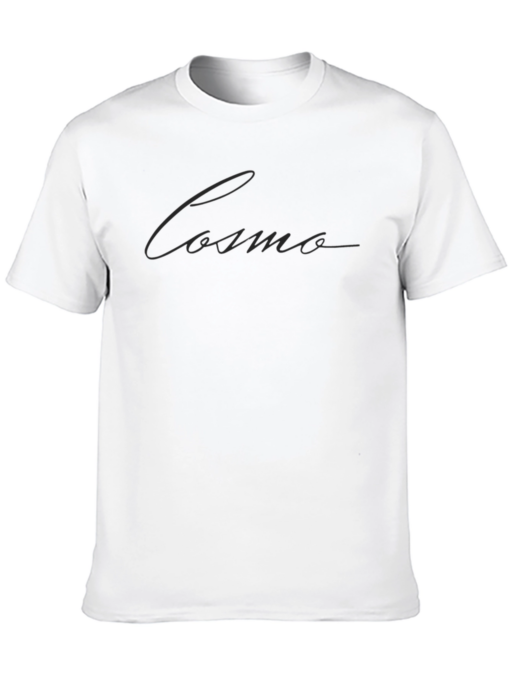 Cosmo Text Graphic Black Tee