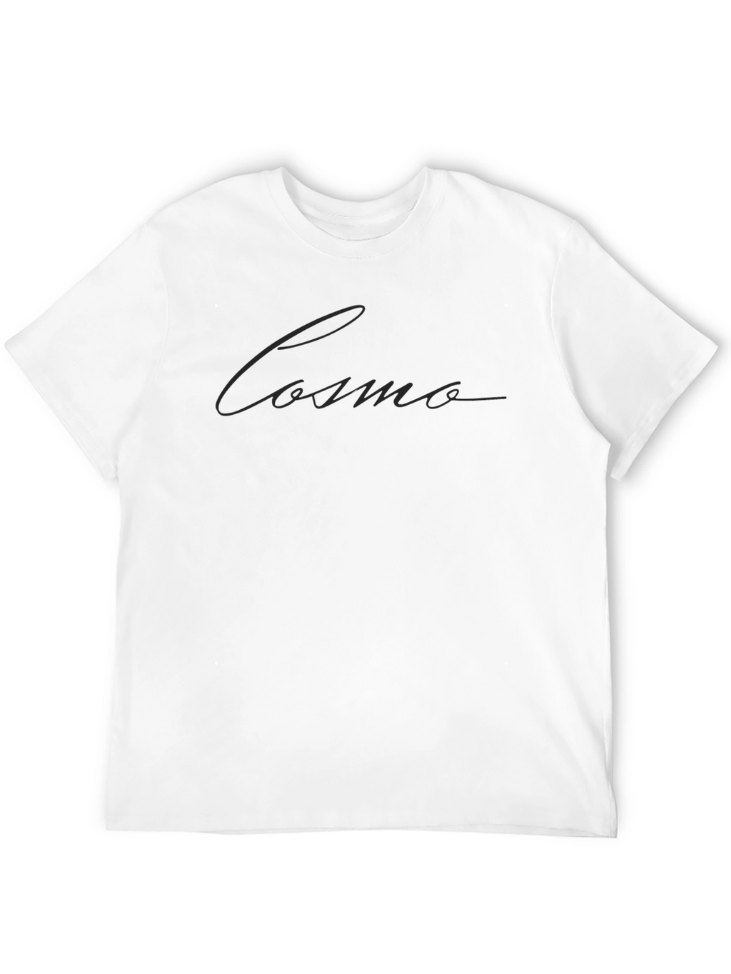 Cosmo Text Graphic Black Tee