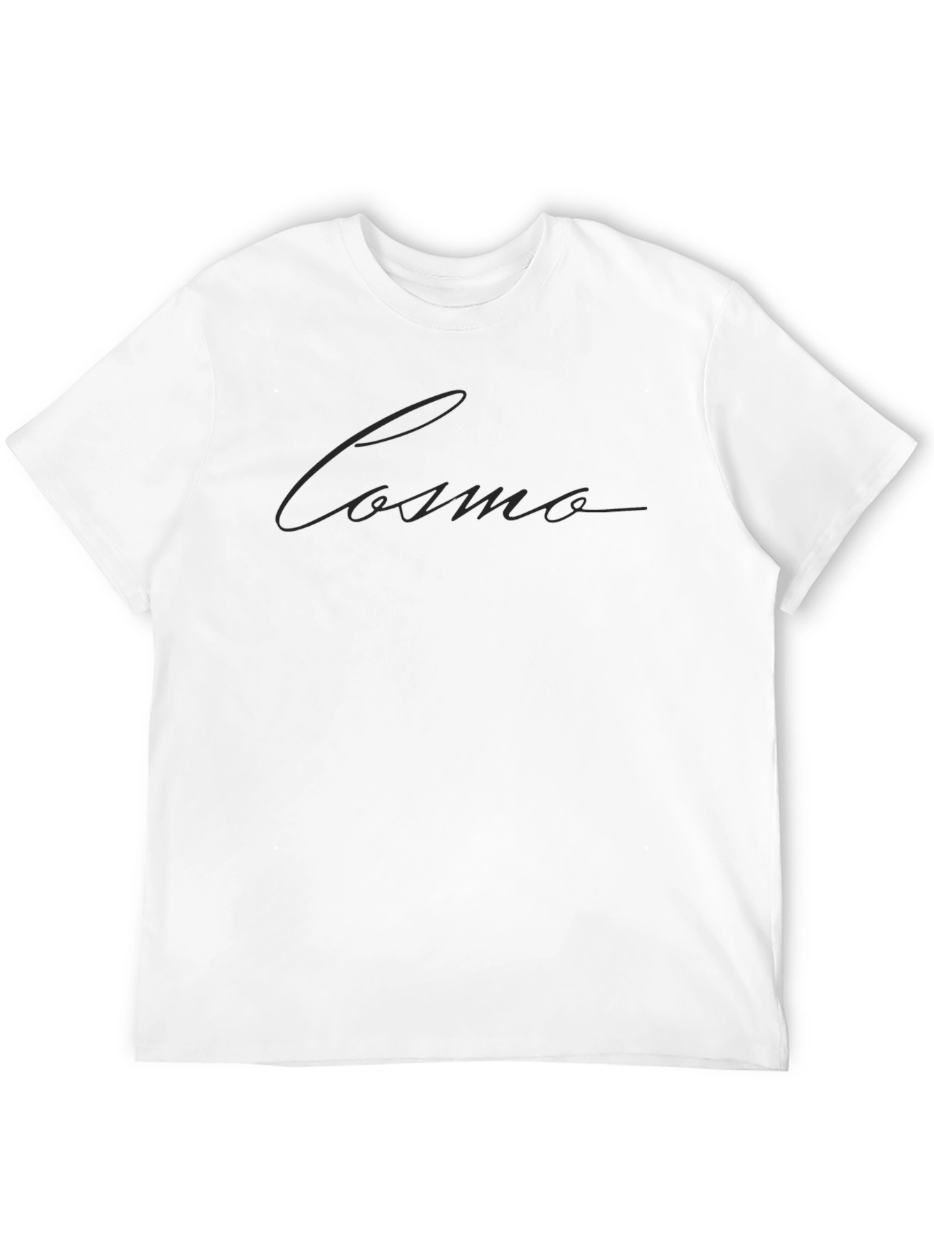 Cosmo Text Graphic Black Tee