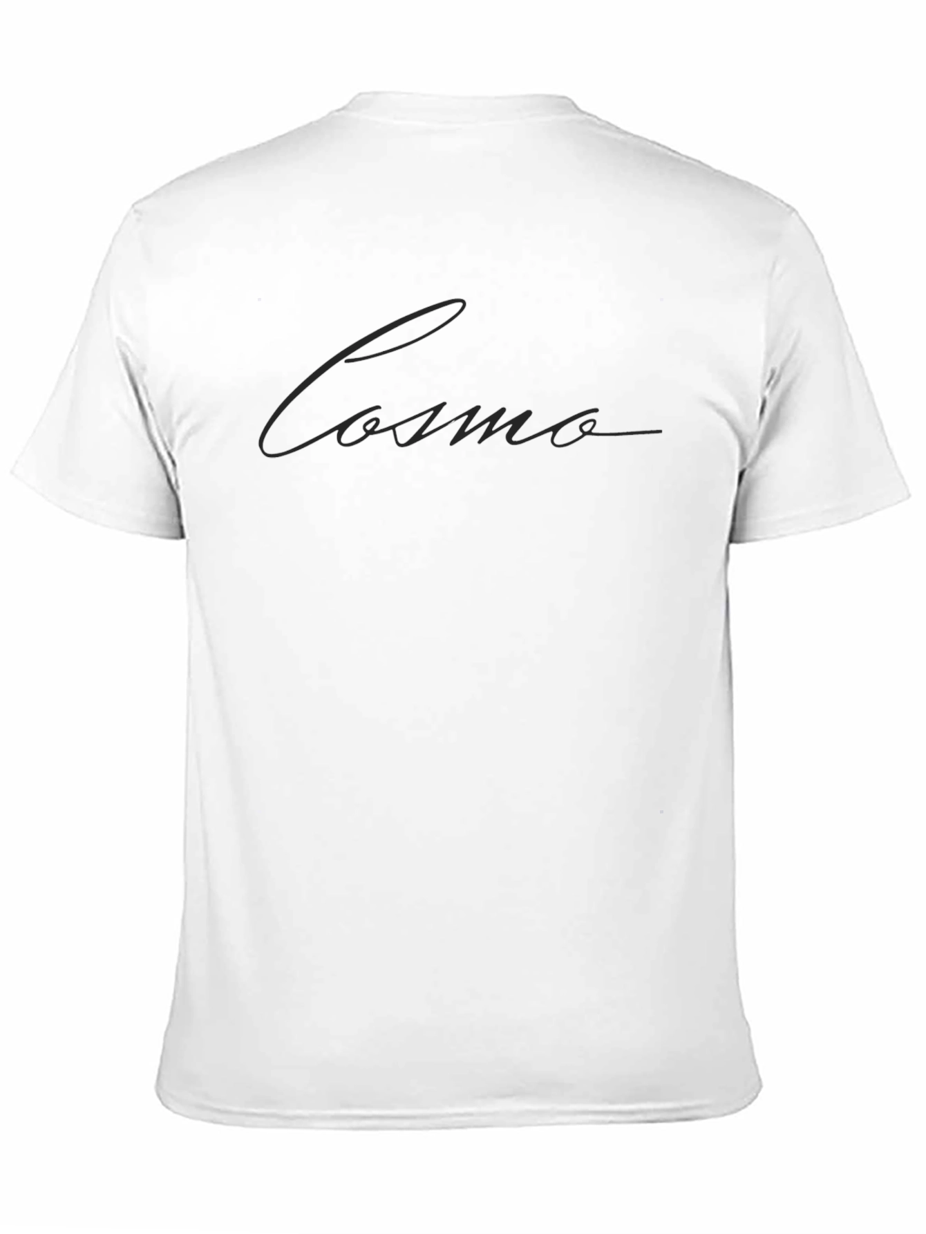 Cosmo Text Graphic Black Tee