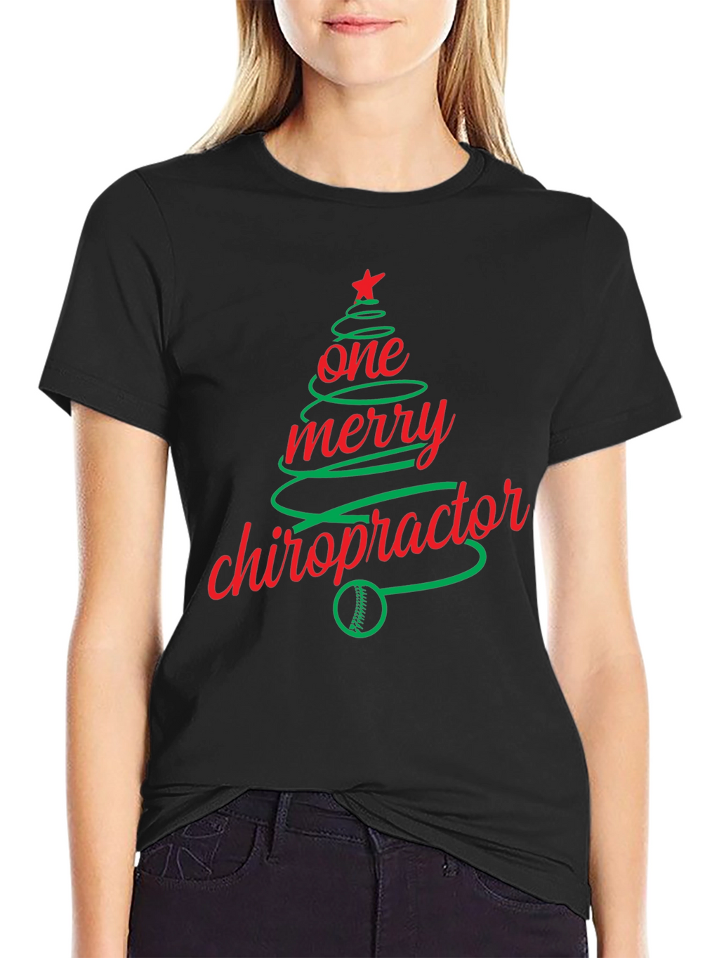 Festive Chiropractor Christmas T-Shirt