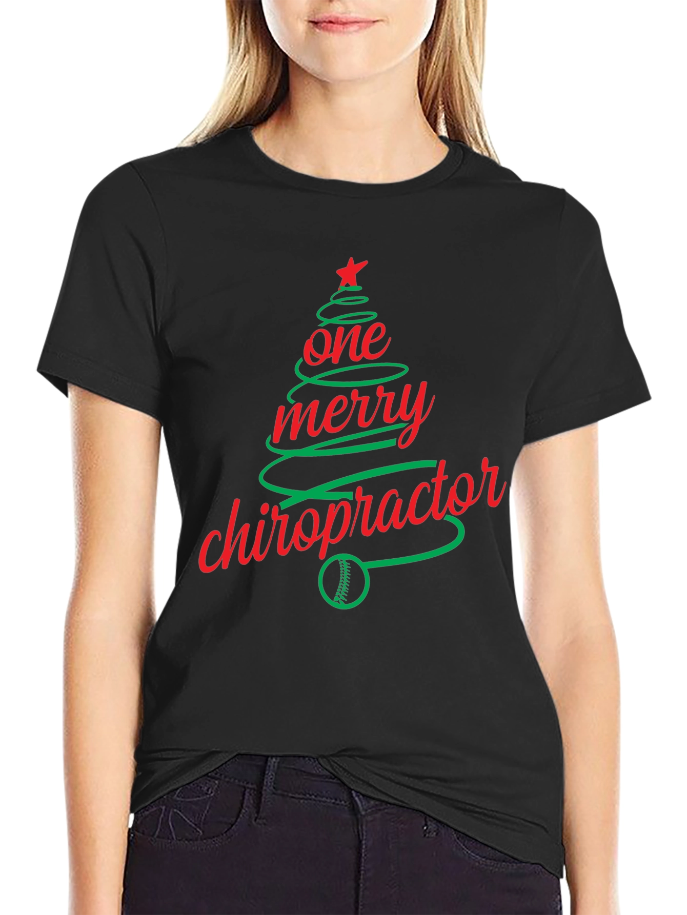 Festive Chiropractor Christmas T-Shirt