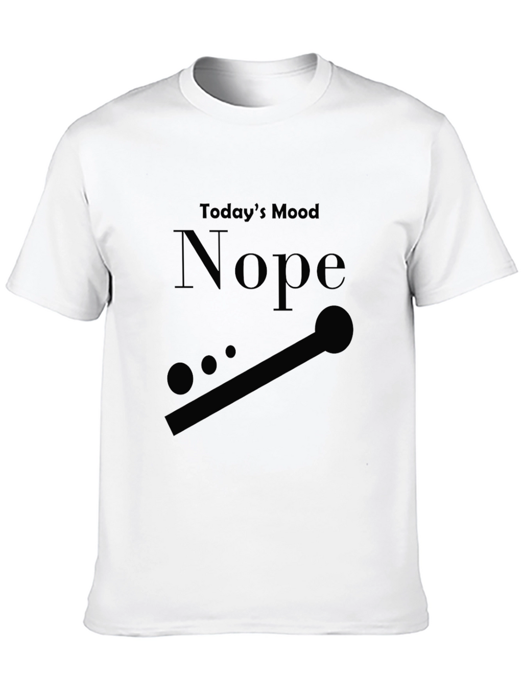 Todays Mood Nope T-Shirt - Relaxed Fit Cotton Blend