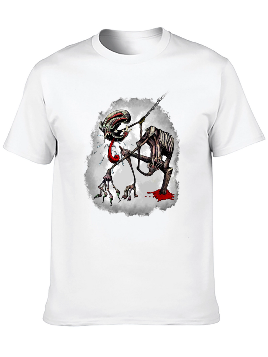Creepy Monster Graphic Print Tee