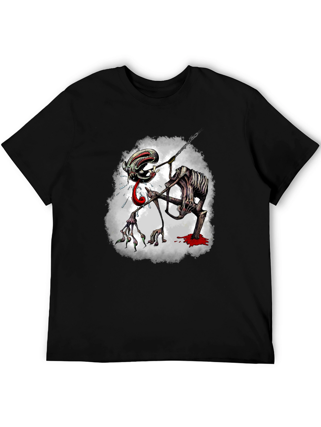 Creepy Monster Graphic Print Tee