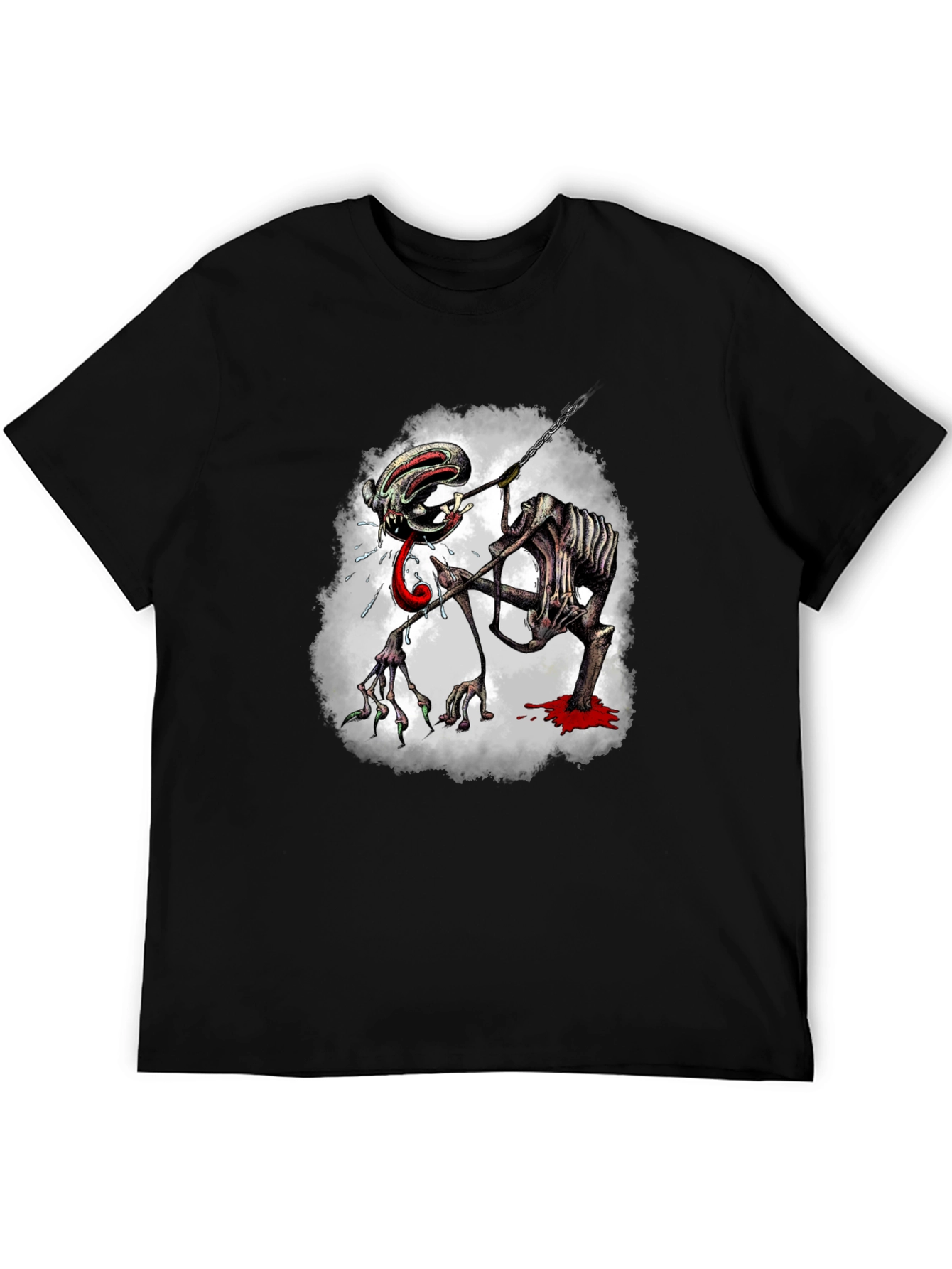 Creepy Monster Graphic Print Tee