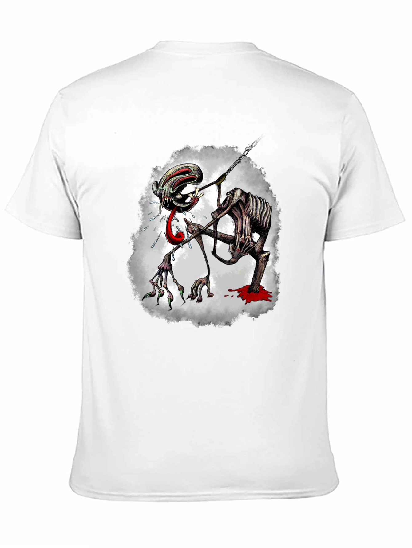 Creepy Monster Graphic Print Tee