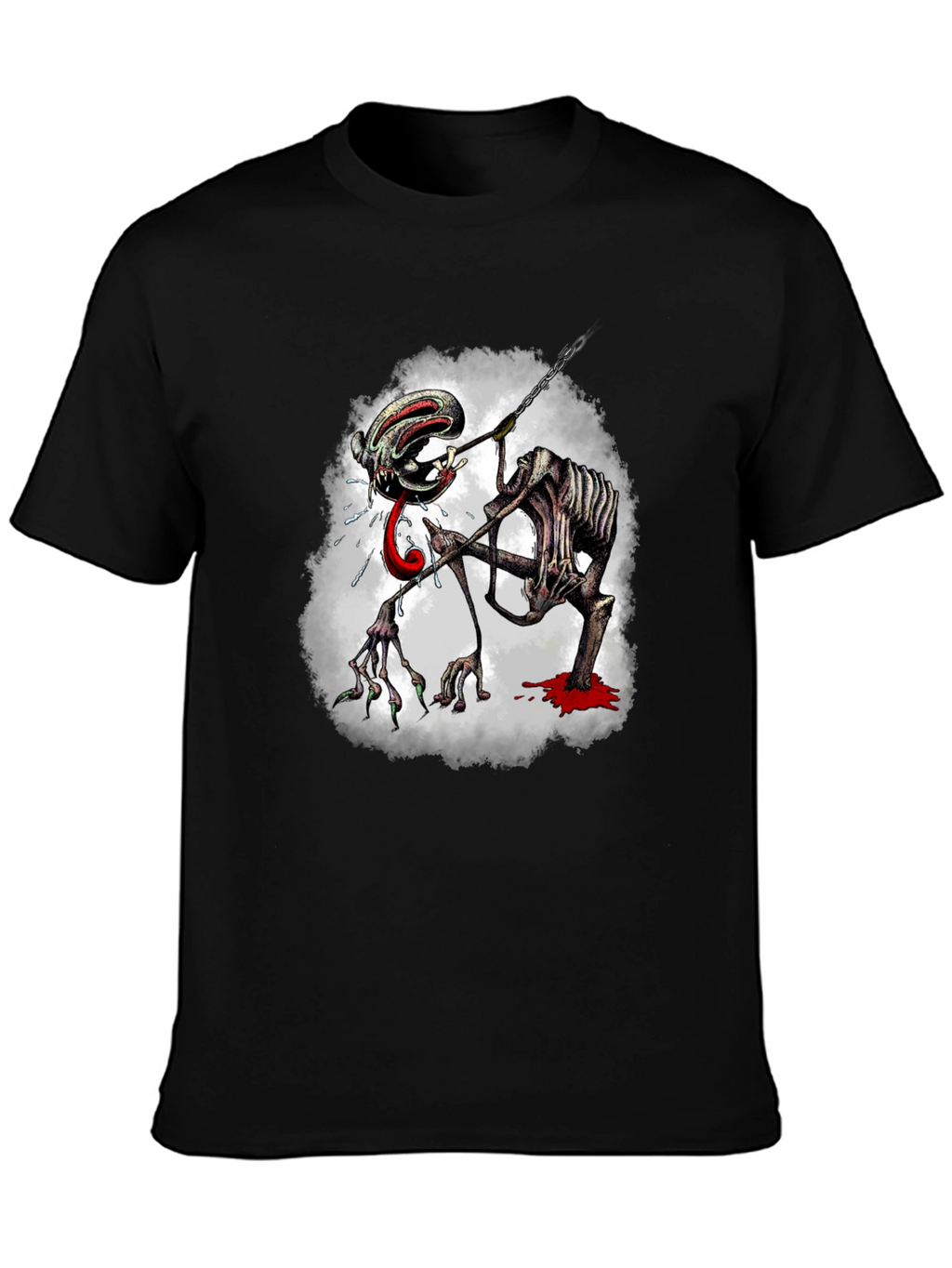 Creepy Monster Graphic Print Tee