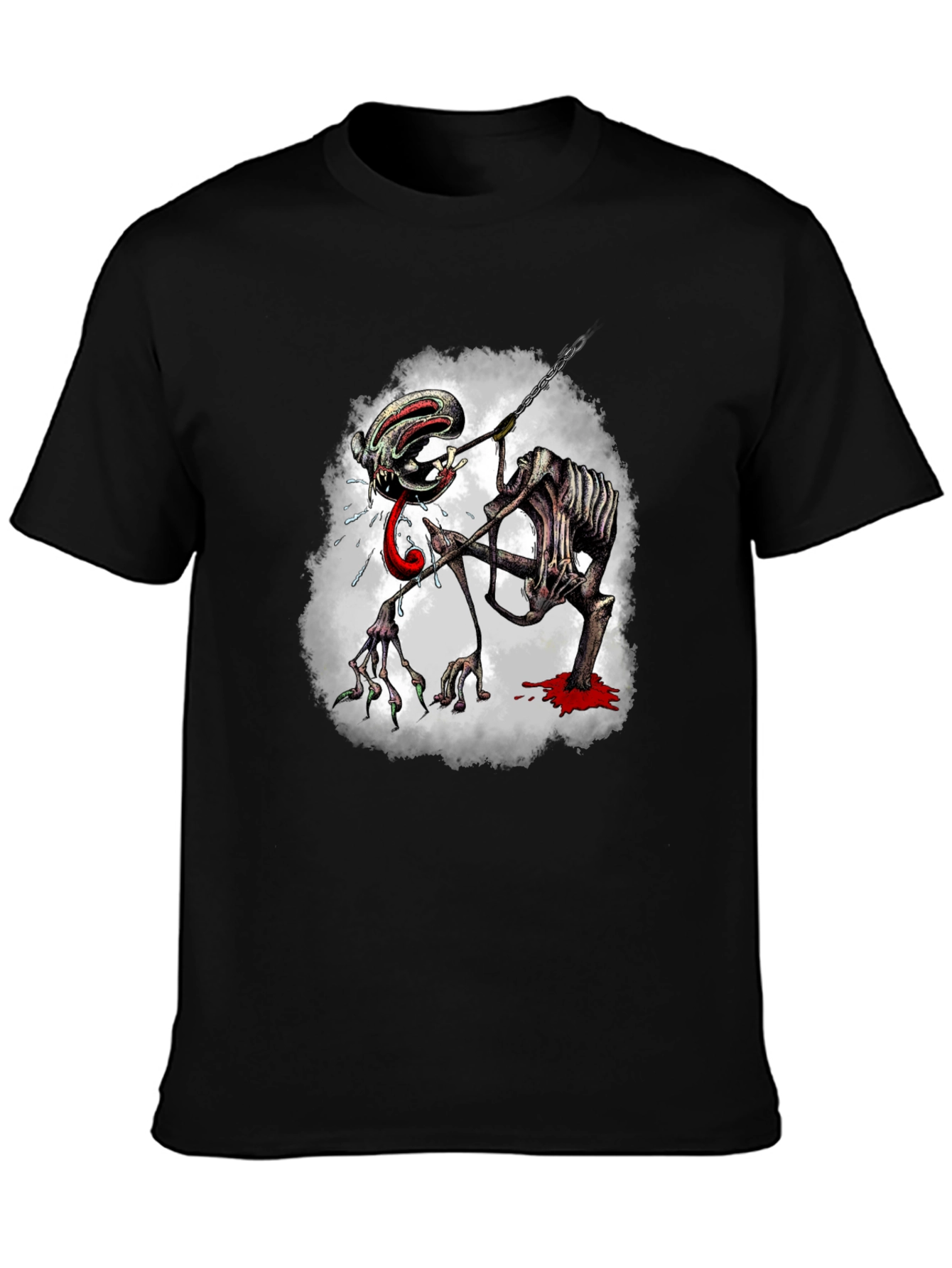 Creepy Monster Graphic Print Tee