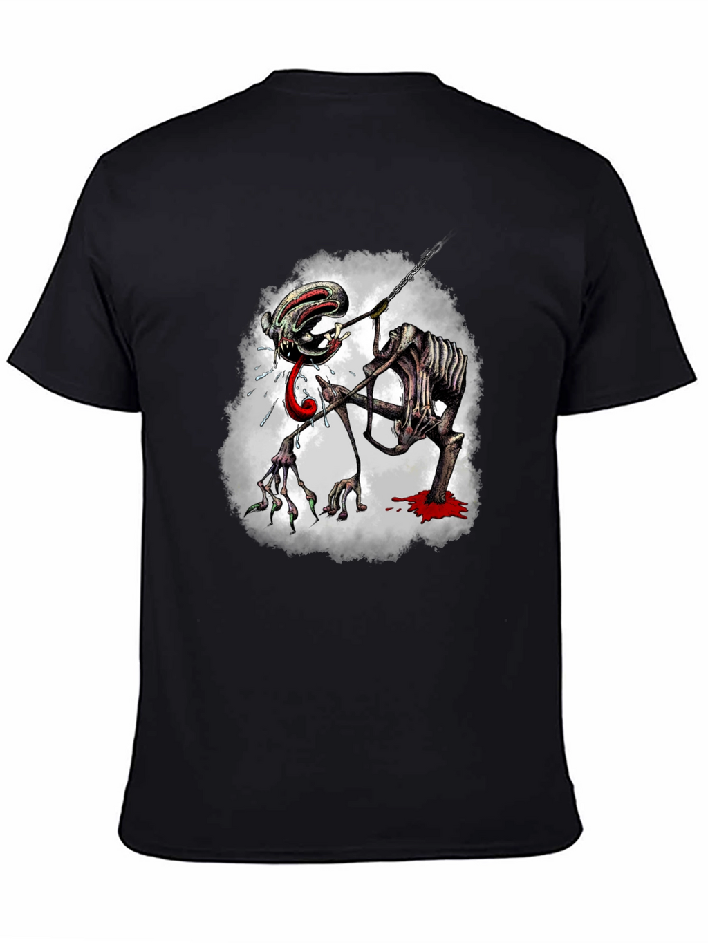 Creepy Monster Graphic Print Tee
