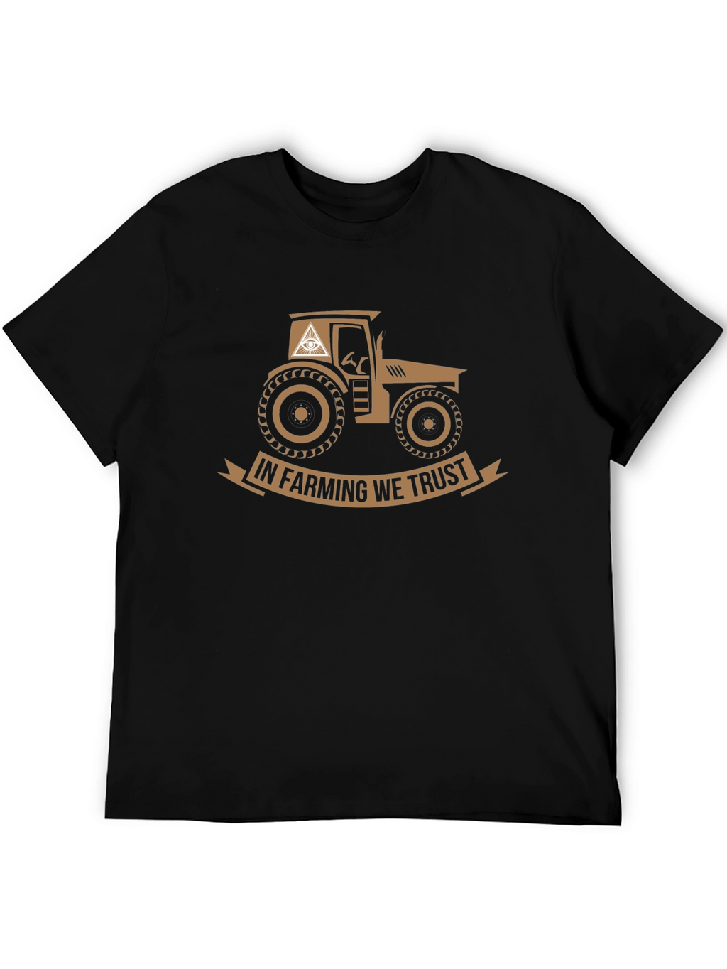 In Farming We Trust Black Graphic Tee