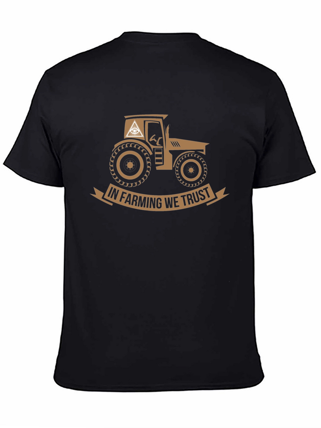 In Farming We Trust Black Graphic Tee