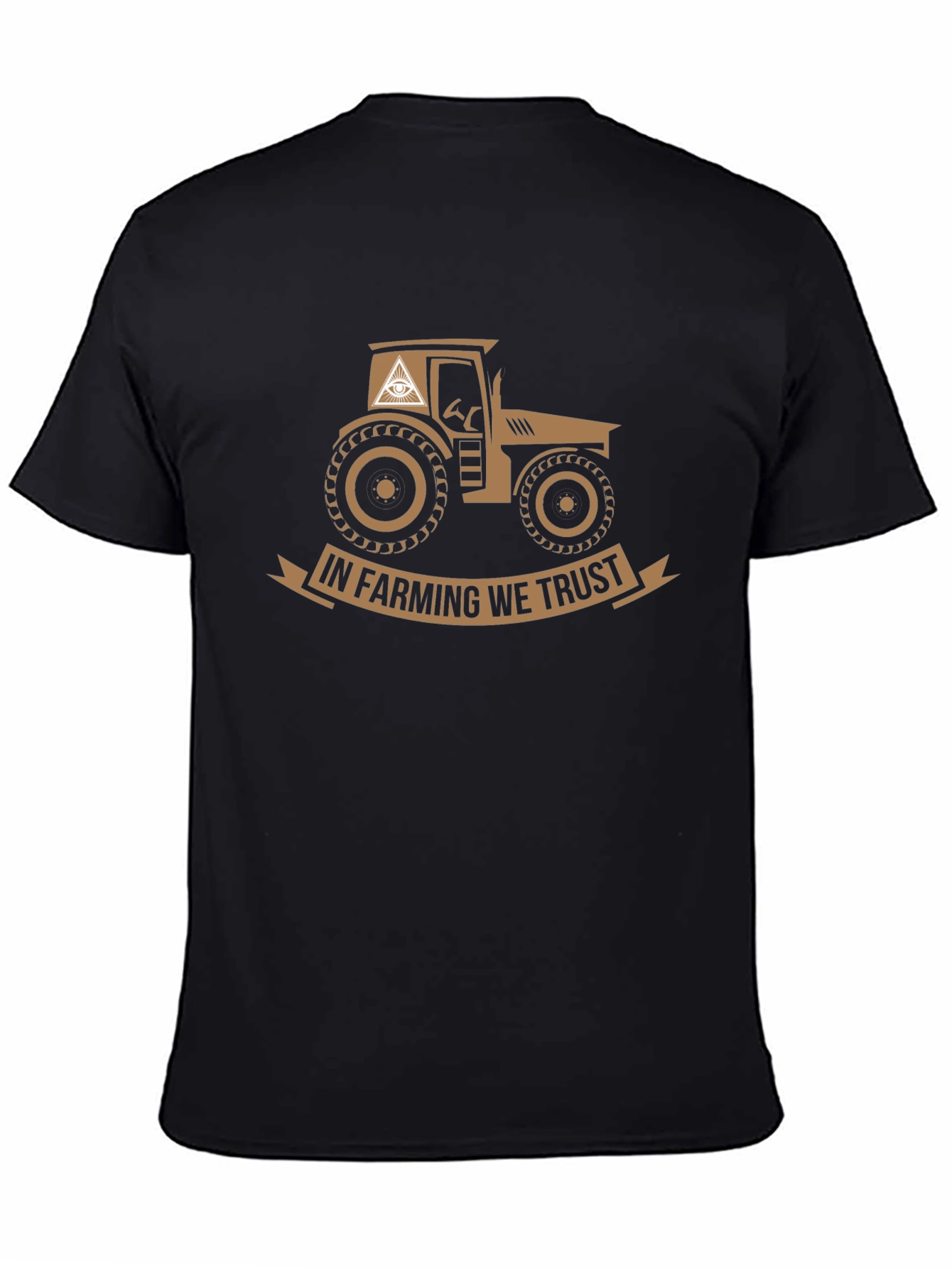 In Farming We Trust Black Graphic Tee