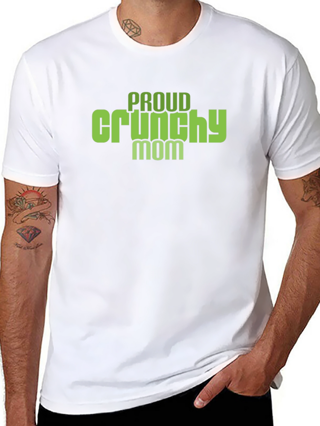 Proud Crunchy Mom Graphic T-Shirt - Soft Cotton Tee
