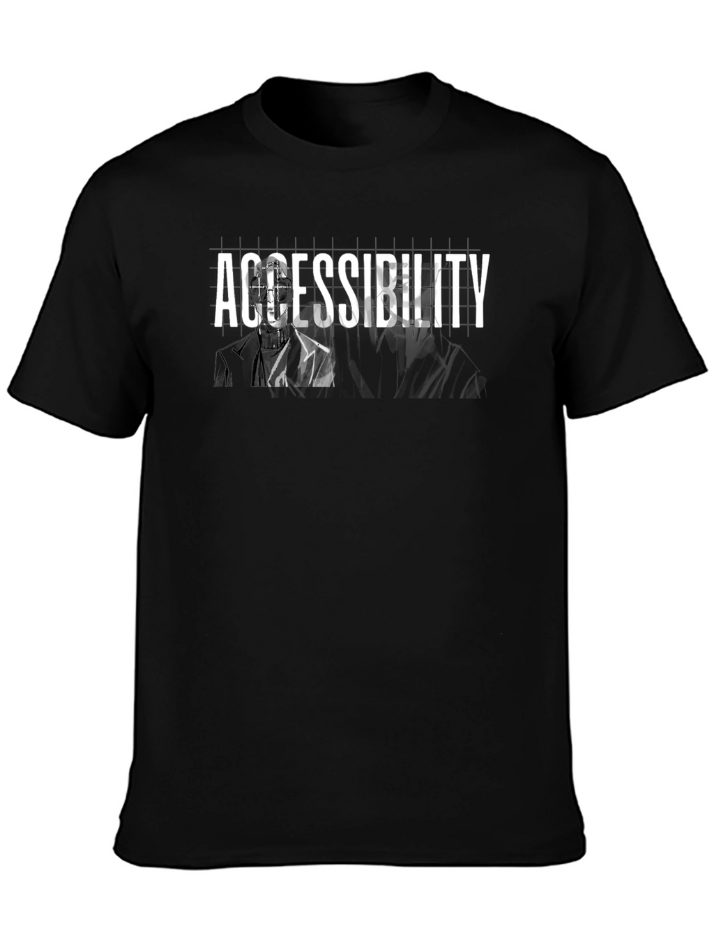 Accessibility Graphic Tee - Black Cotton Blend