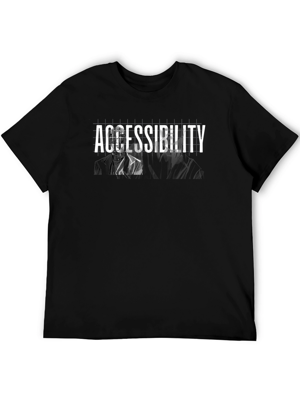 Accessibility Graphic Tee - Black Cotton Blend