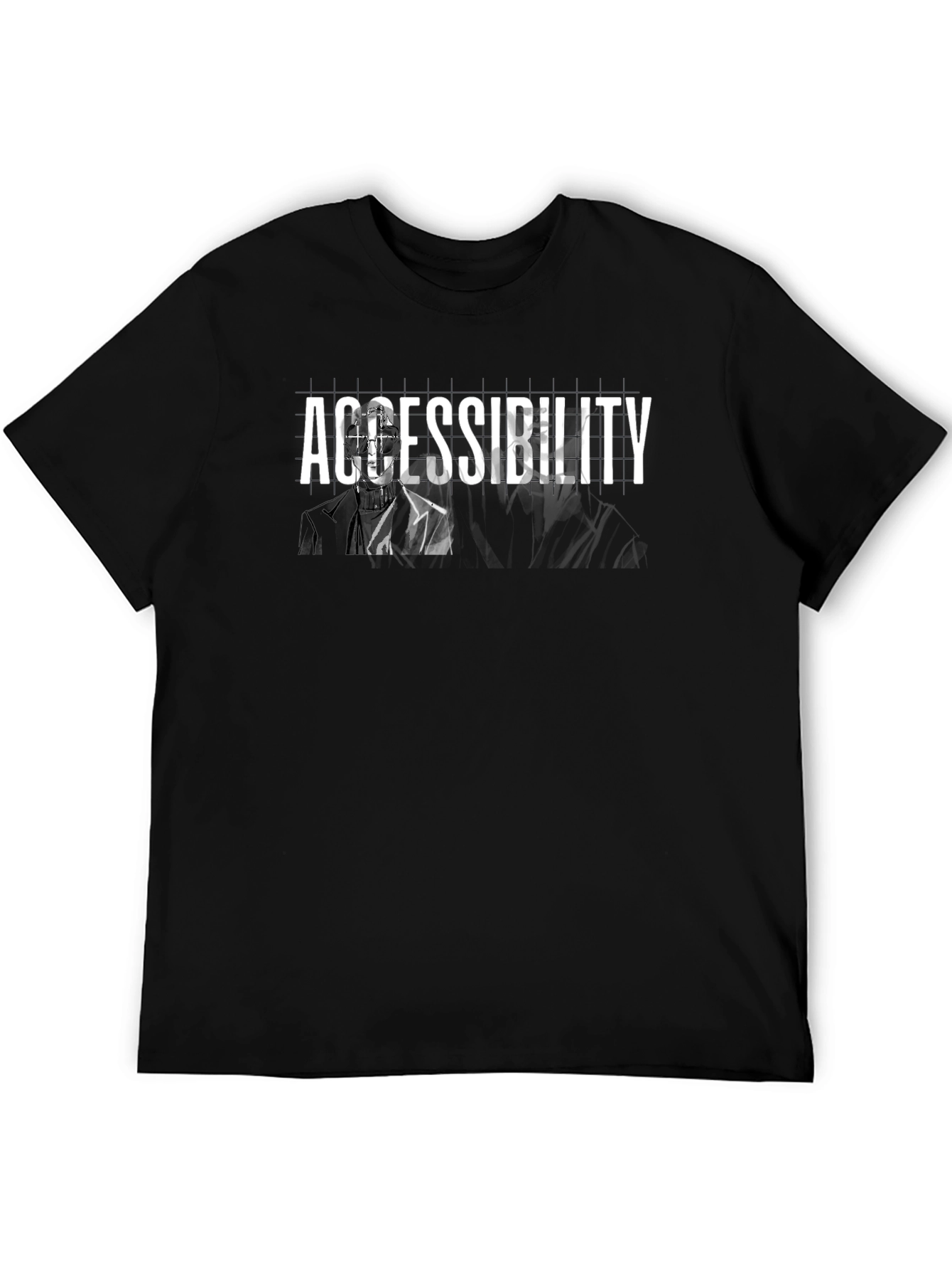 Accessibility Graphic Tee - Black Cotton Blend