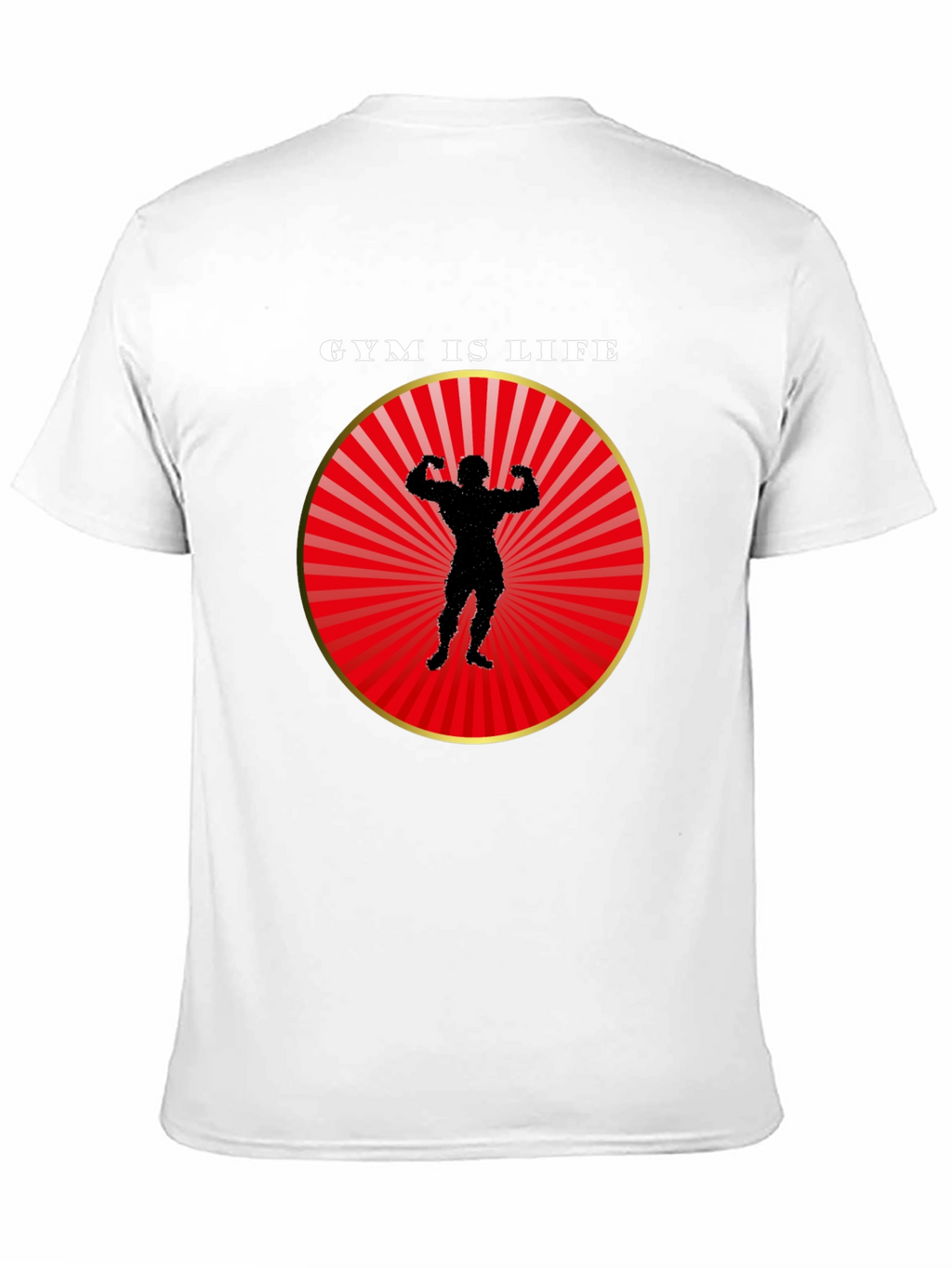 Gym is Life Black T-Shirt for Fitness Lovers